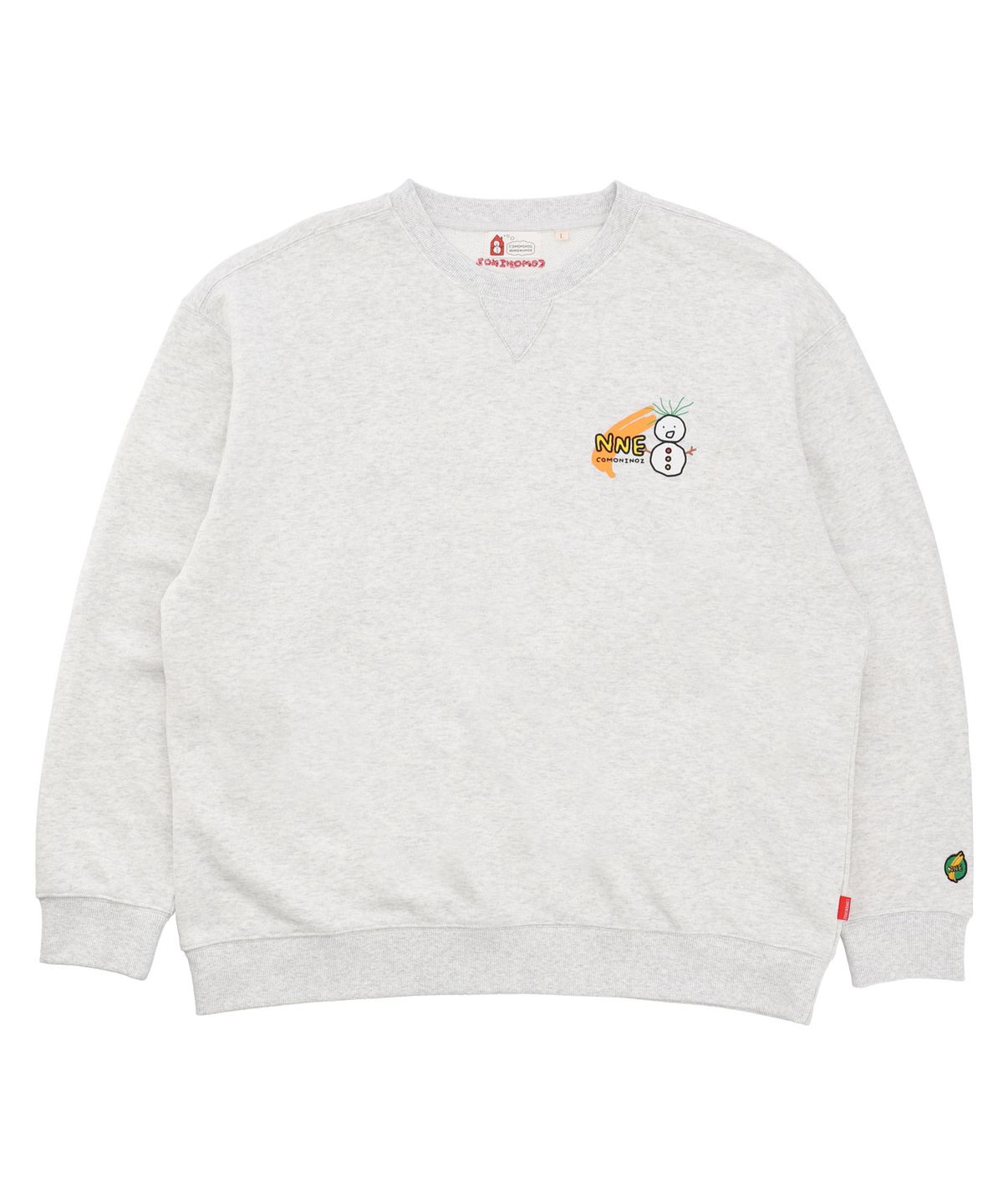 꼬모니노즈(COMONINOZ) NNE WORLDWIDE SWEATSHIRTS [LIGHT GREY]