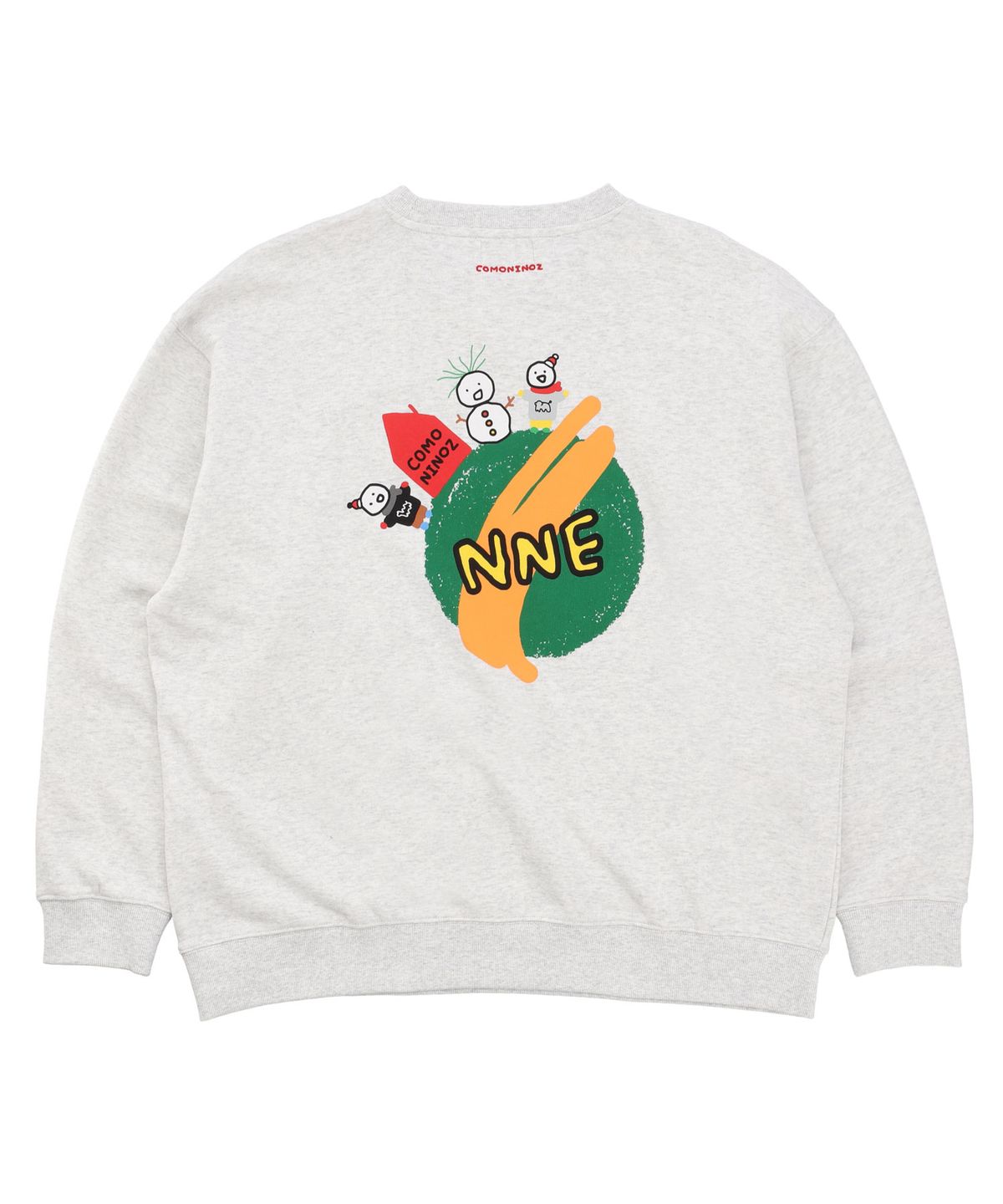 꼬모니노즈(COMONINOZ) NNE WORLDWIDE SWEATSHIRTS [LIGHT GREY]