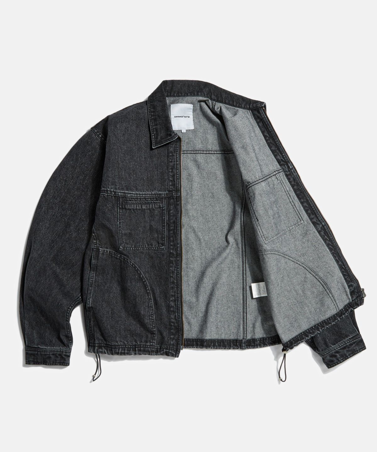 에스피오나지(ESPIONAGE) Denim Work Jacket Washed Black