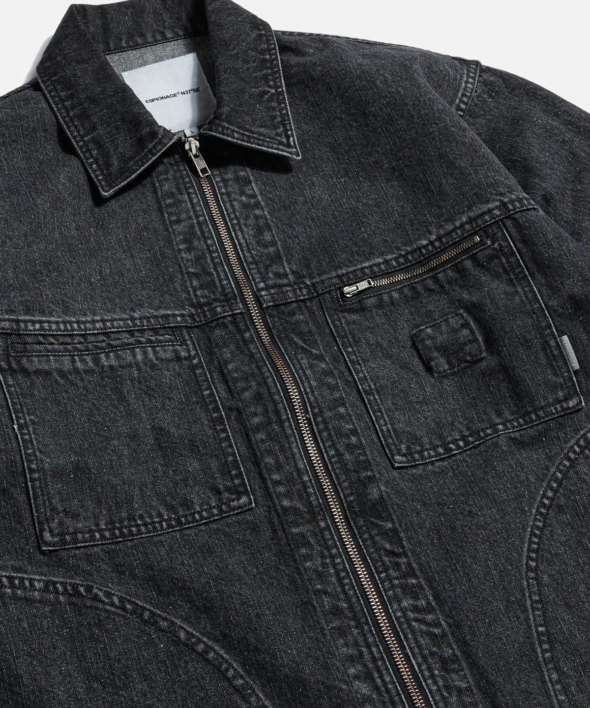 에스피오나지(ESPIONAGE) Denim Work Jacket Washed Black