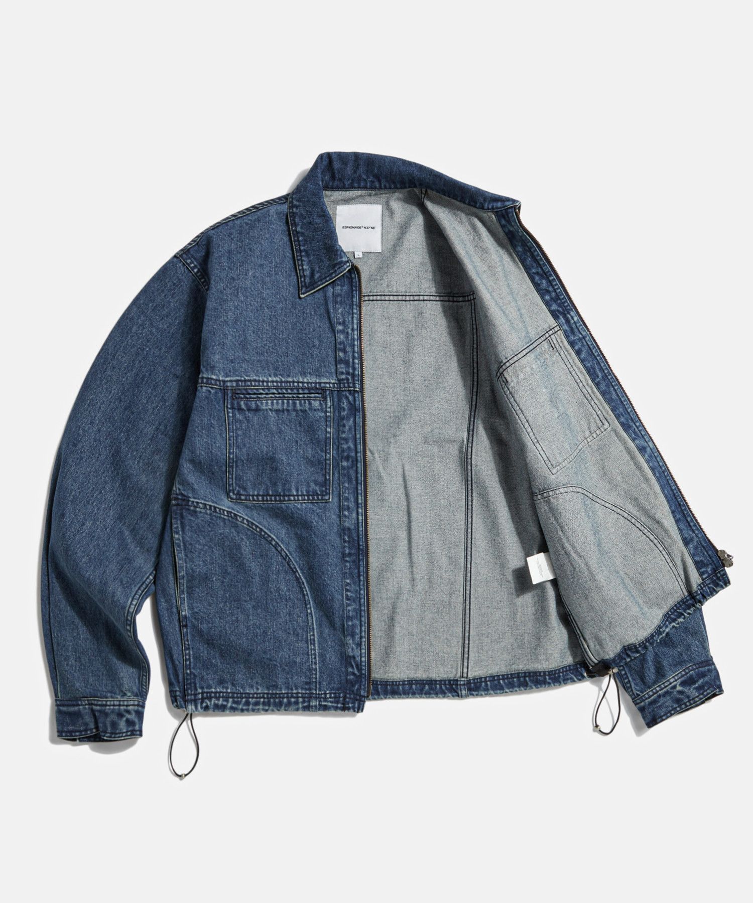 MUSINSA | ESPIONAGE Denim Work Jacket Washed Indigo