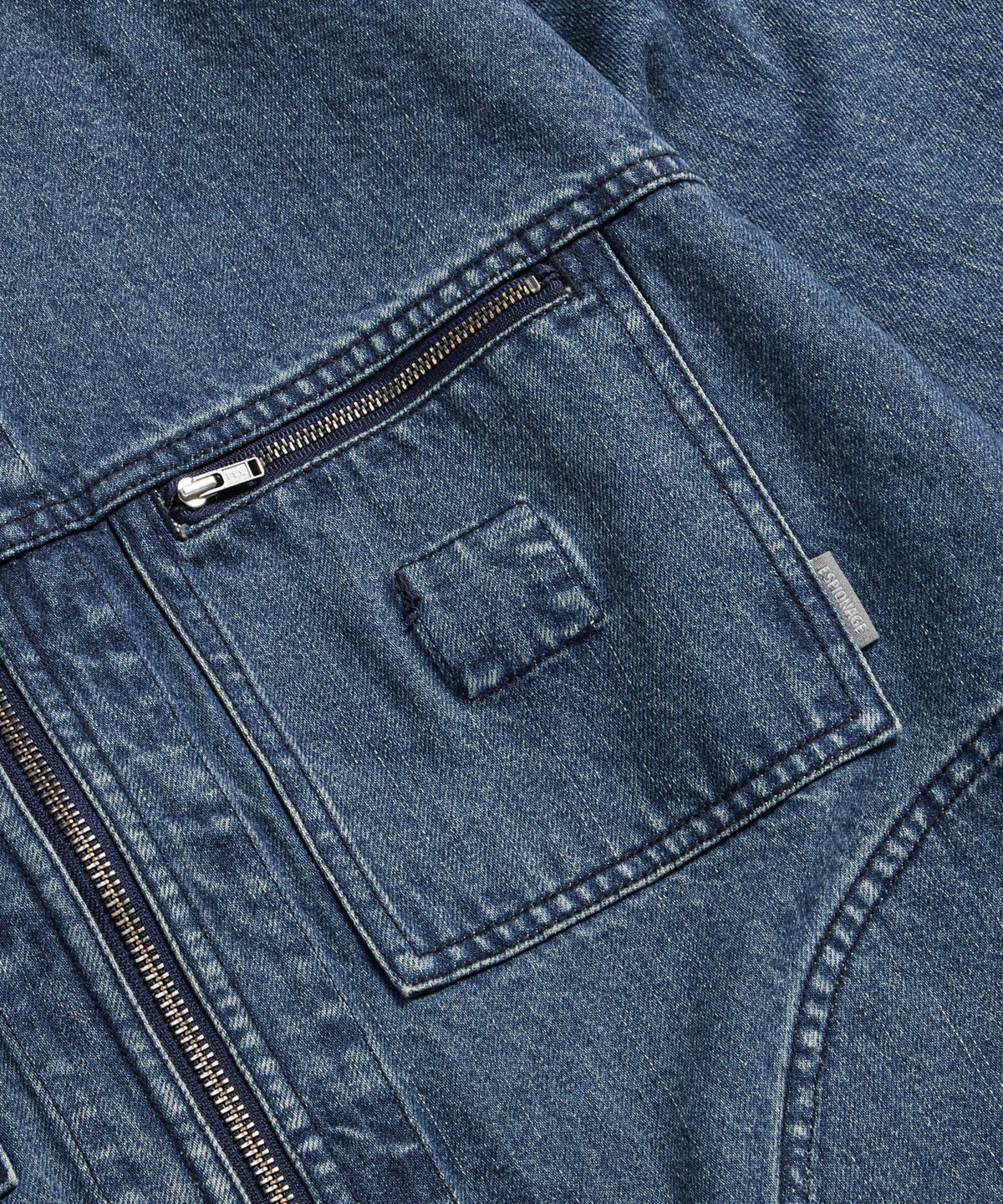 에스피오나지(ESPIONAGE) Denim Work Jacket Washed Indigo