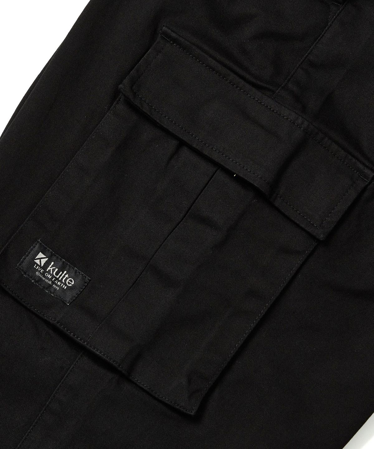 쿨트(KULTE) 와이드 카고 팬츠 BLACK