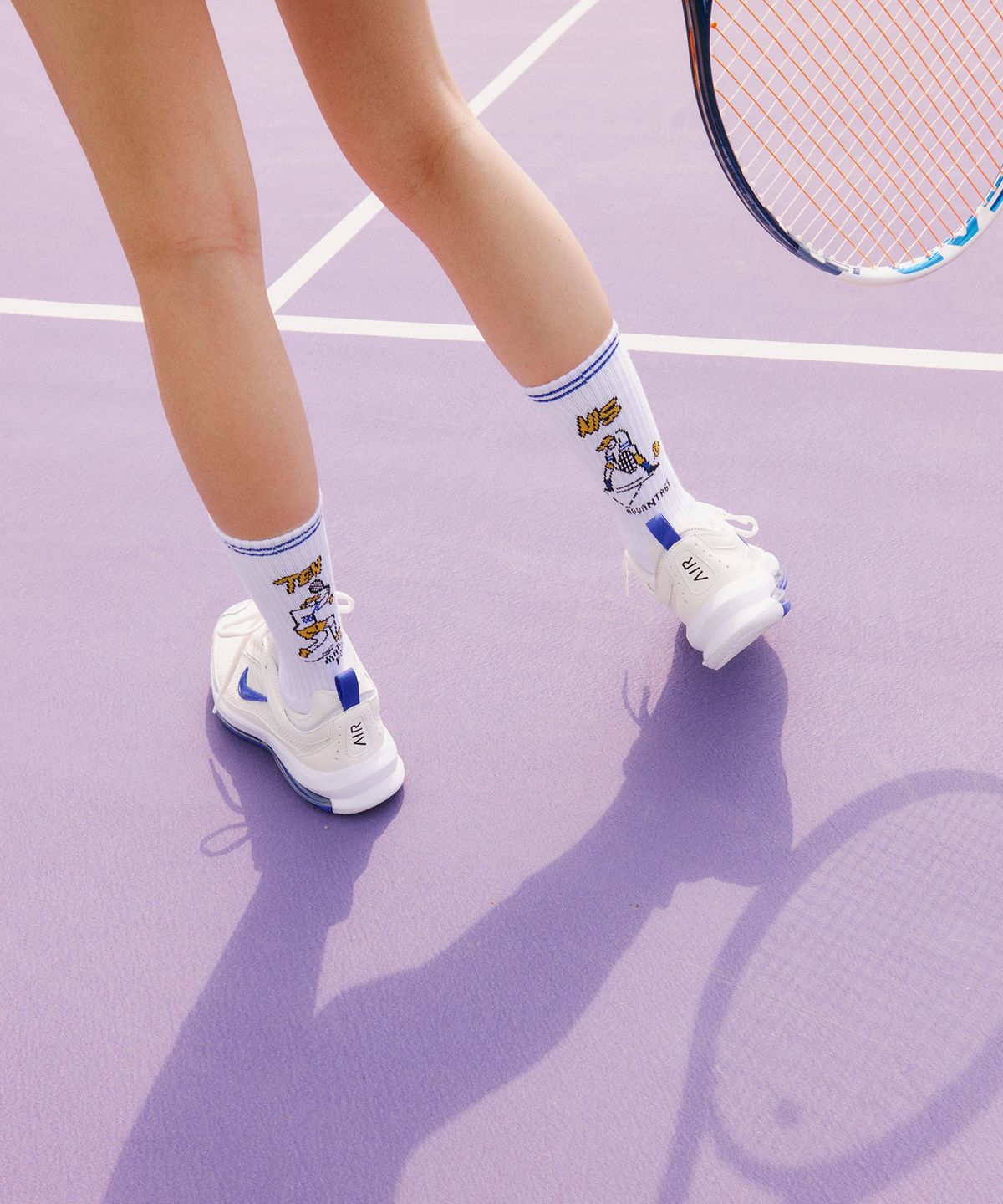 오드삭스(ODDSOCKS) 쿨맥스 테니스 크루 삭스 -매치 포인트
