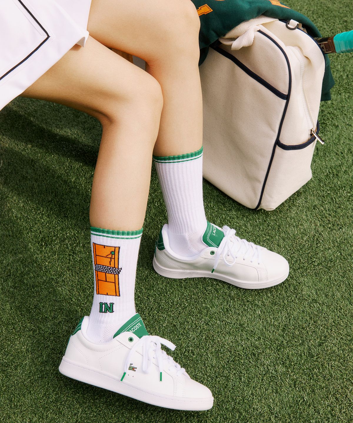 오드삭스(ODDSOCKS) 쿨맥스 테니스 크루 삭스 -테니스 코트