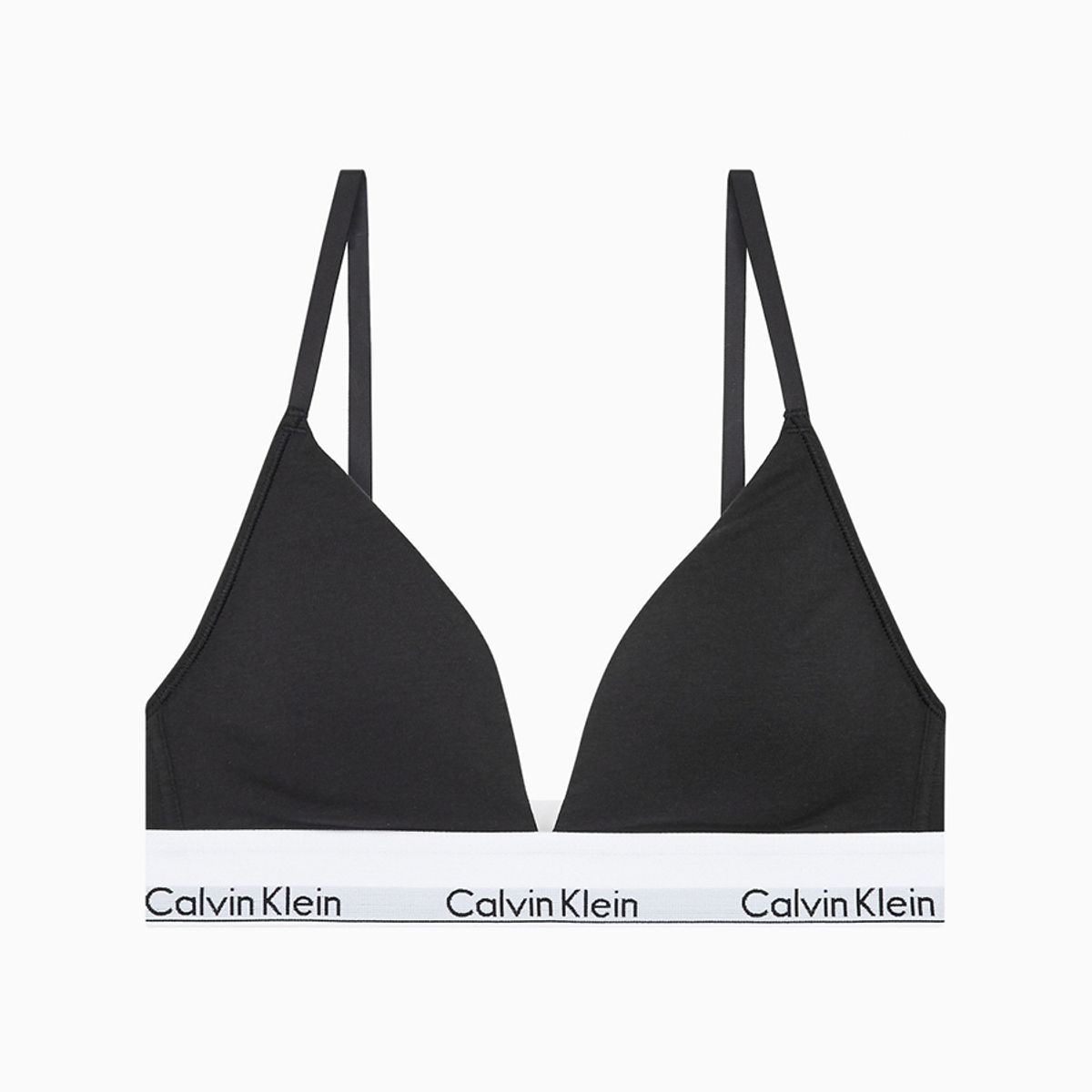 캘빈클라인 언더웨어(CALVIN KLEIN UNDERWEAR) 여성 아이콘 코튼 모달 트라이앵글 세트_블랙