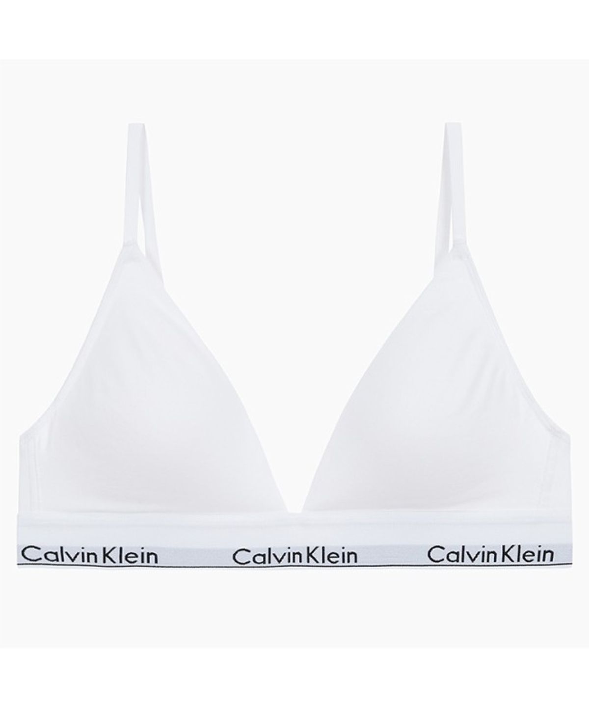 캘빈클라인 언더웨어(CALVIN KLEIN UNDERWEAR) 여성 아이콘 코튼 모달 트라이앵글 세트_화이트