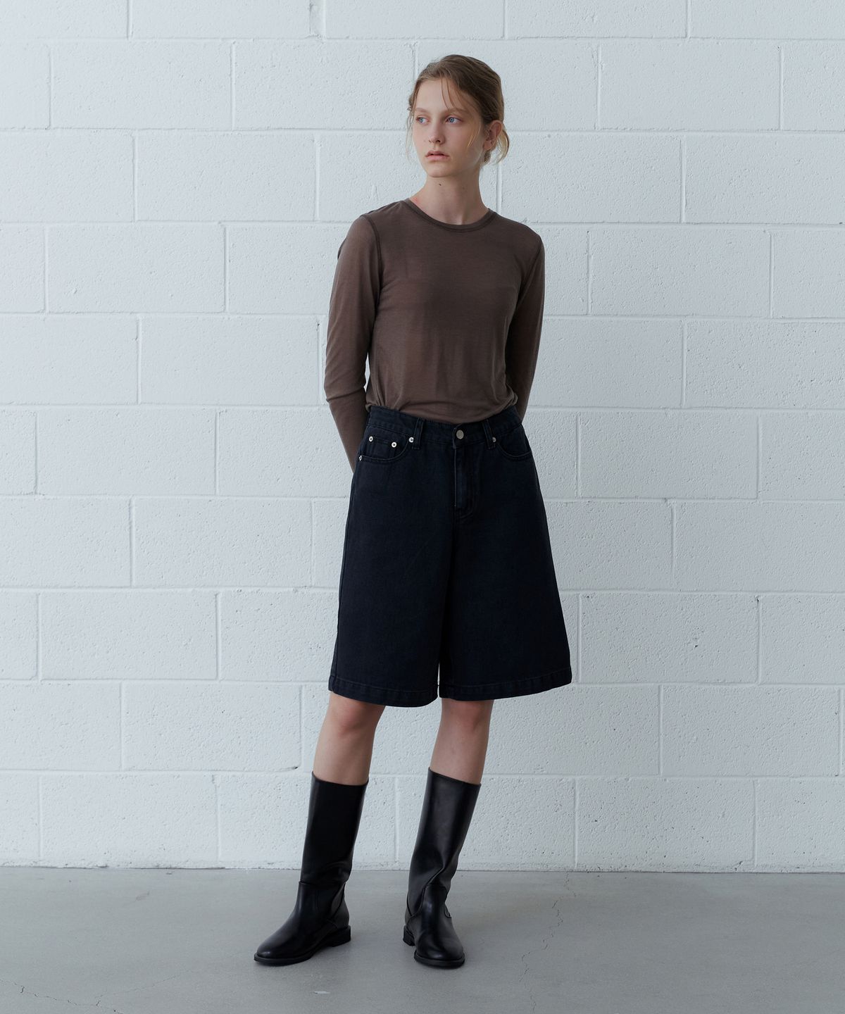 유라고(URAGO) Nube wool tencel t-shirt