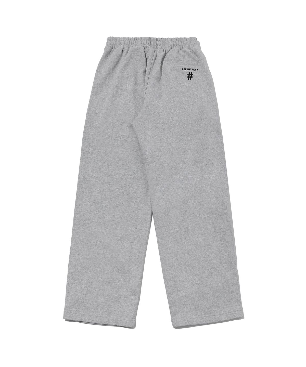빈트릴 뉴욕(BEENTRILL NEWYORK) 원턱 와이드핏 스웻 팬츠(멜란지 그레이)