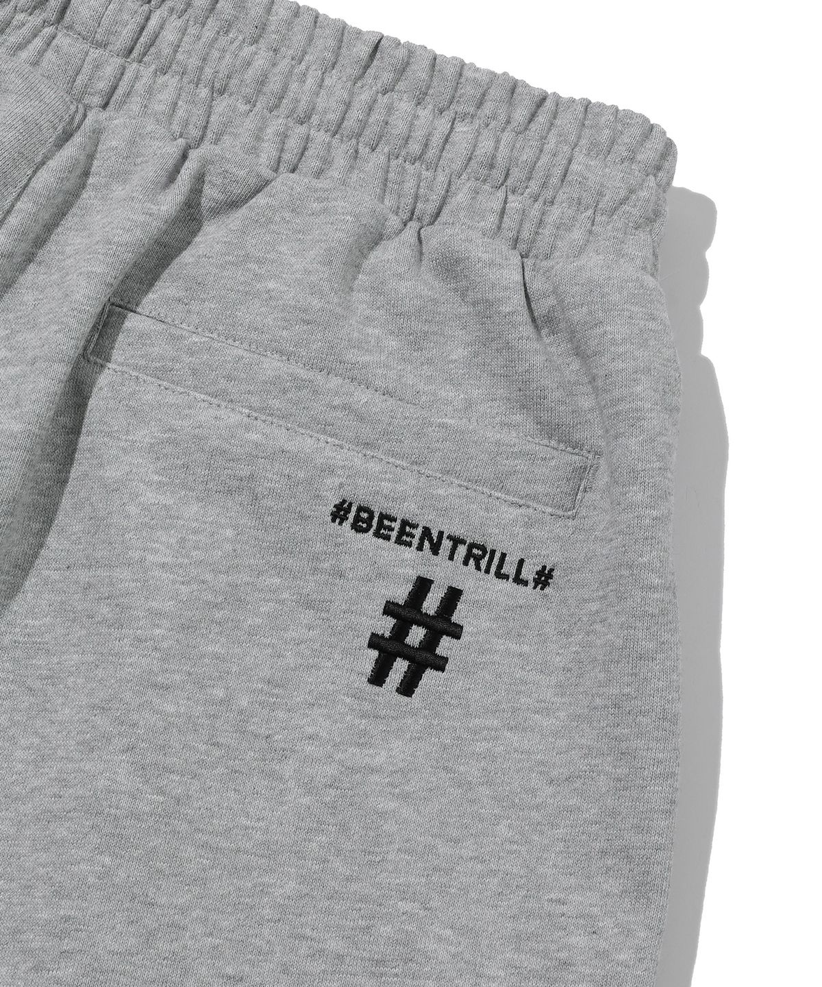 빈트릴 뉴욕(BEENTRILL NEWYORK) 원턱 와이드핏 스웻 팬츠(멜란지 그레이)
