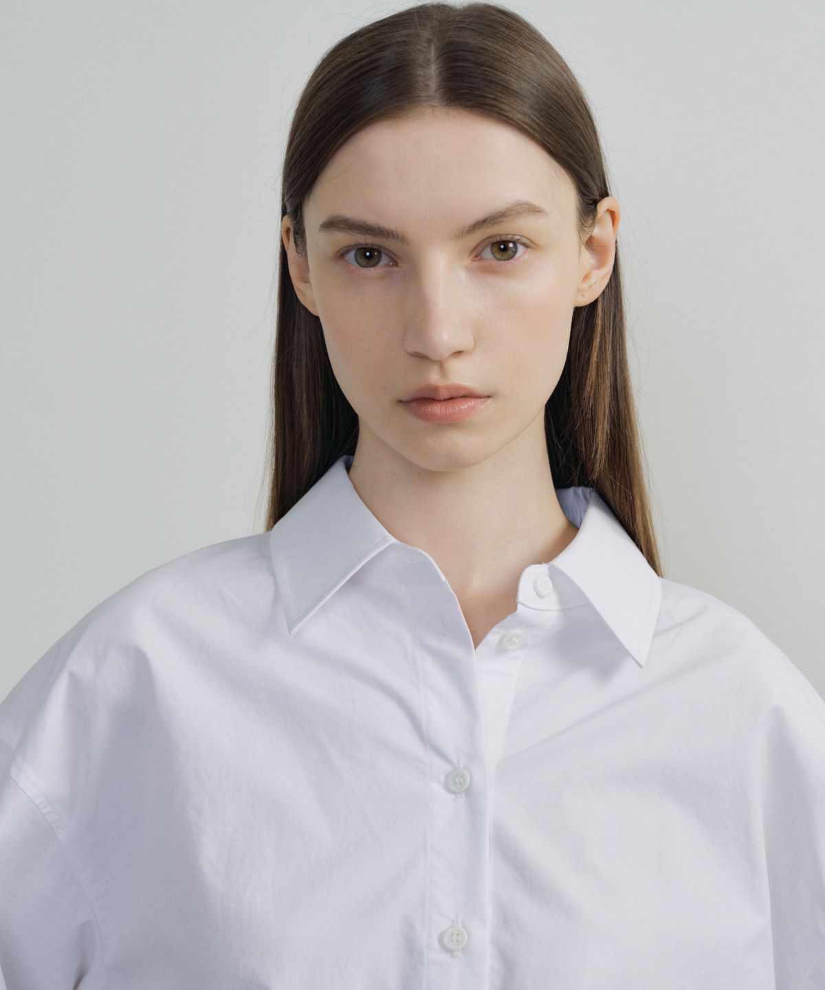 오떼뜨(OCTETTE) COTTON CROP SHIRT_2COLOR