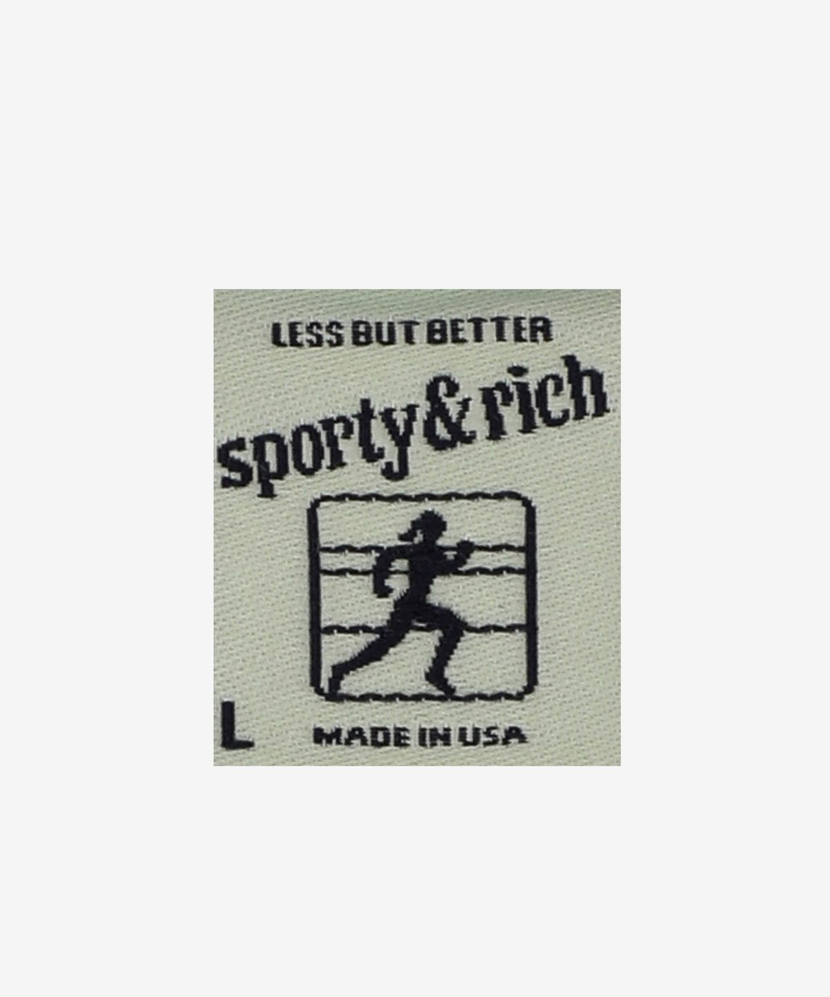 스포티앤리치(SPORTY&RICH) [옵션추가금액] 애슬래틱 클럽 크루넥 맨투맨 - 아쿠아:화이트 / CR875AQ