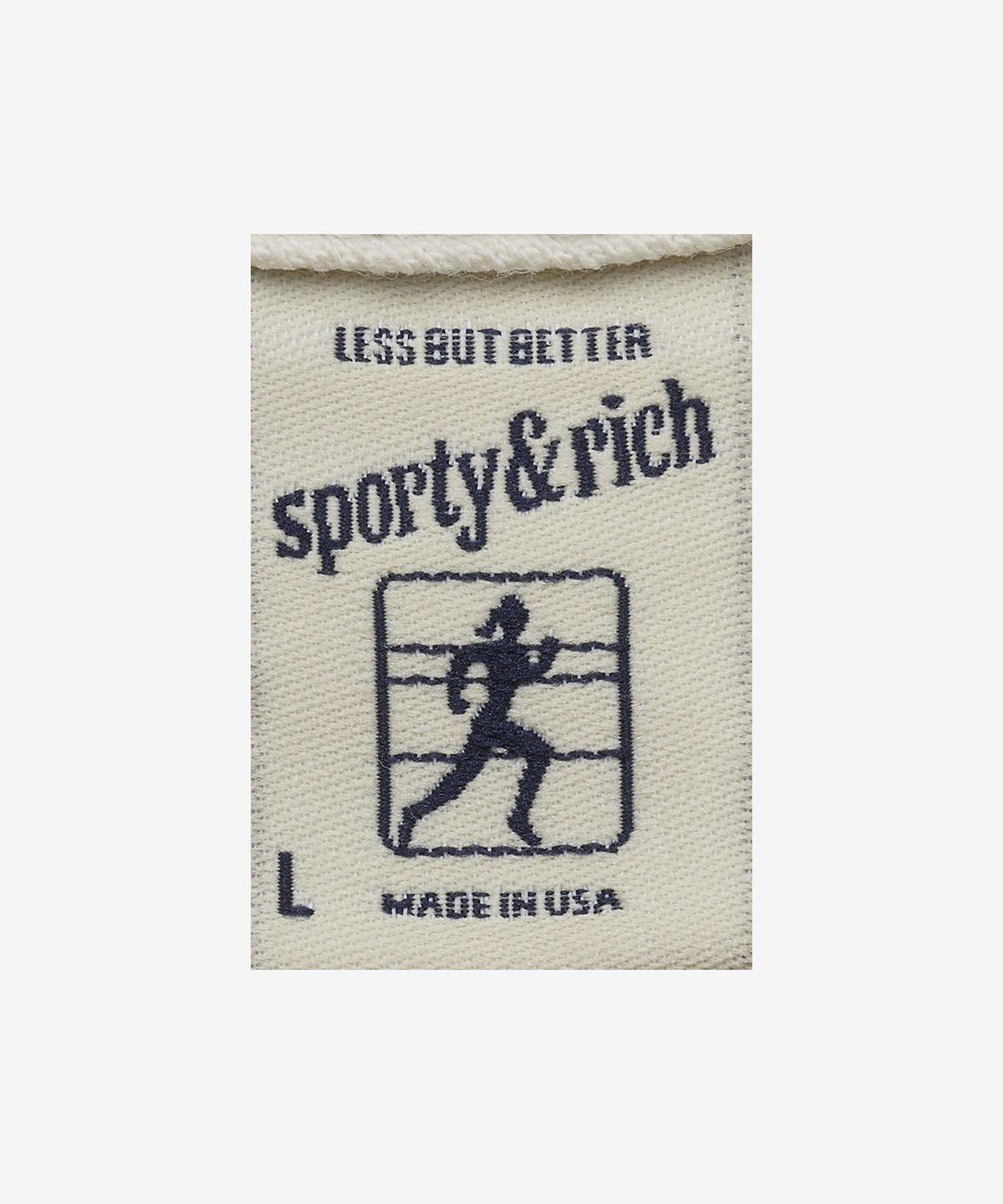 스포티앤리치(SPORTY&RICH) [옵션추가금액] 윔블던 크루넥 맨투맨 - 밀크 / CR931MK