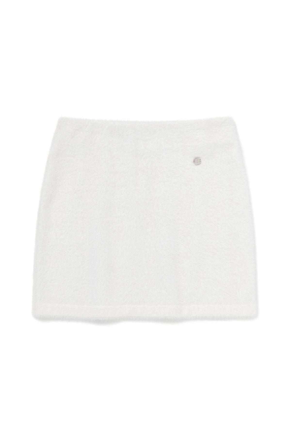 커렌트(CURRENT) HAIRY KNIT MINI SKIRT [WHITE]