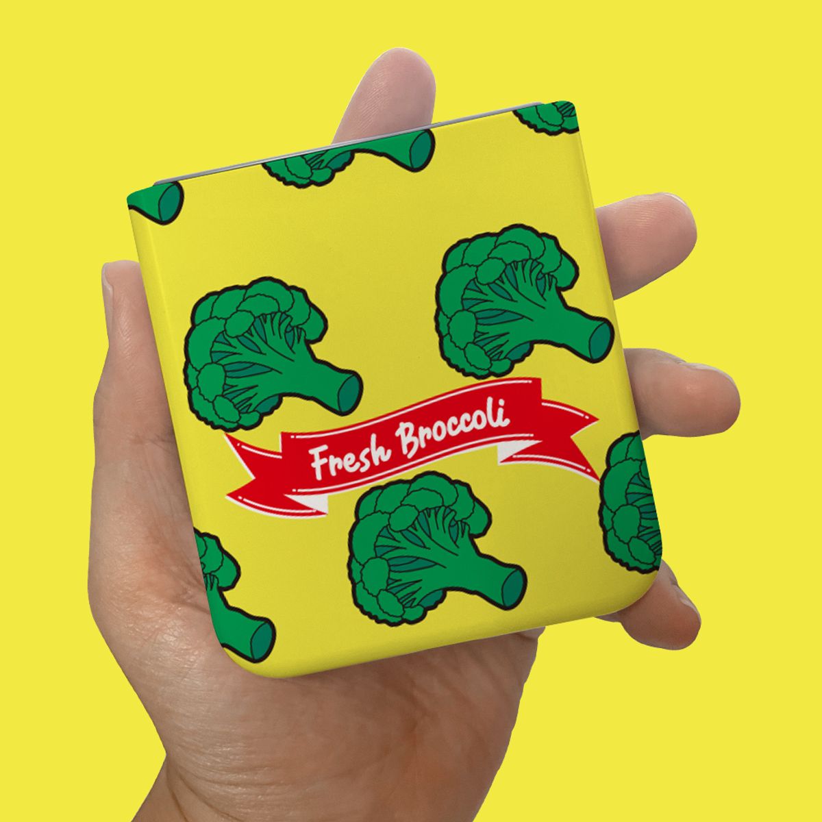 부기우기(BOOGIE WOOGIE) Z플립 슬림하드 케이스 - 브로콜리 패턴(Broccoli Pattern)