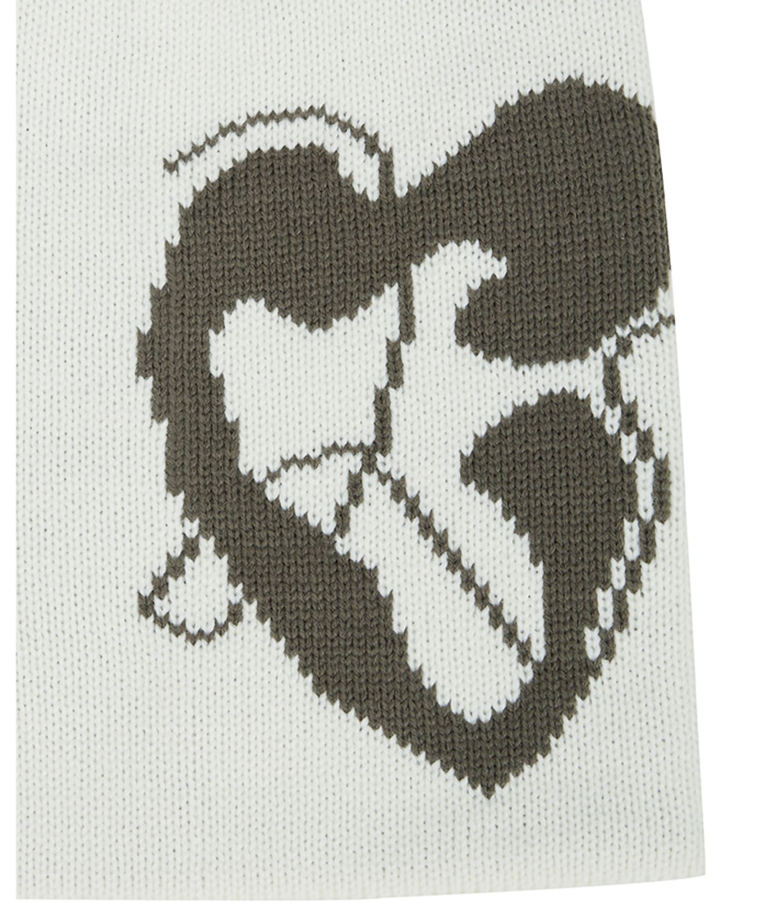 ★CERRIC★LOGO HEART KNIT BEANIE★688_689★Ivory_Black★韓国 ☆CERRIC☆LOGO HEART KNIT BEANIE☆688_689☆Ivory_Black☆韓国