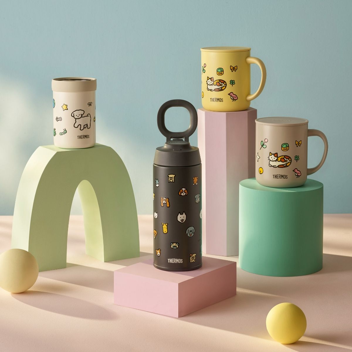 써모스(THERMOS) 보온보냉 제로퍼제로 캐리 루프 텀블러 JOO-500KC (500ml)