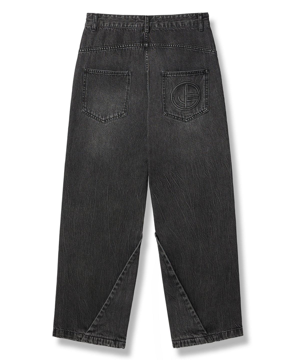 아이돈워너셀(IDWS) Side Flash Denim Parasuit Pants Black
