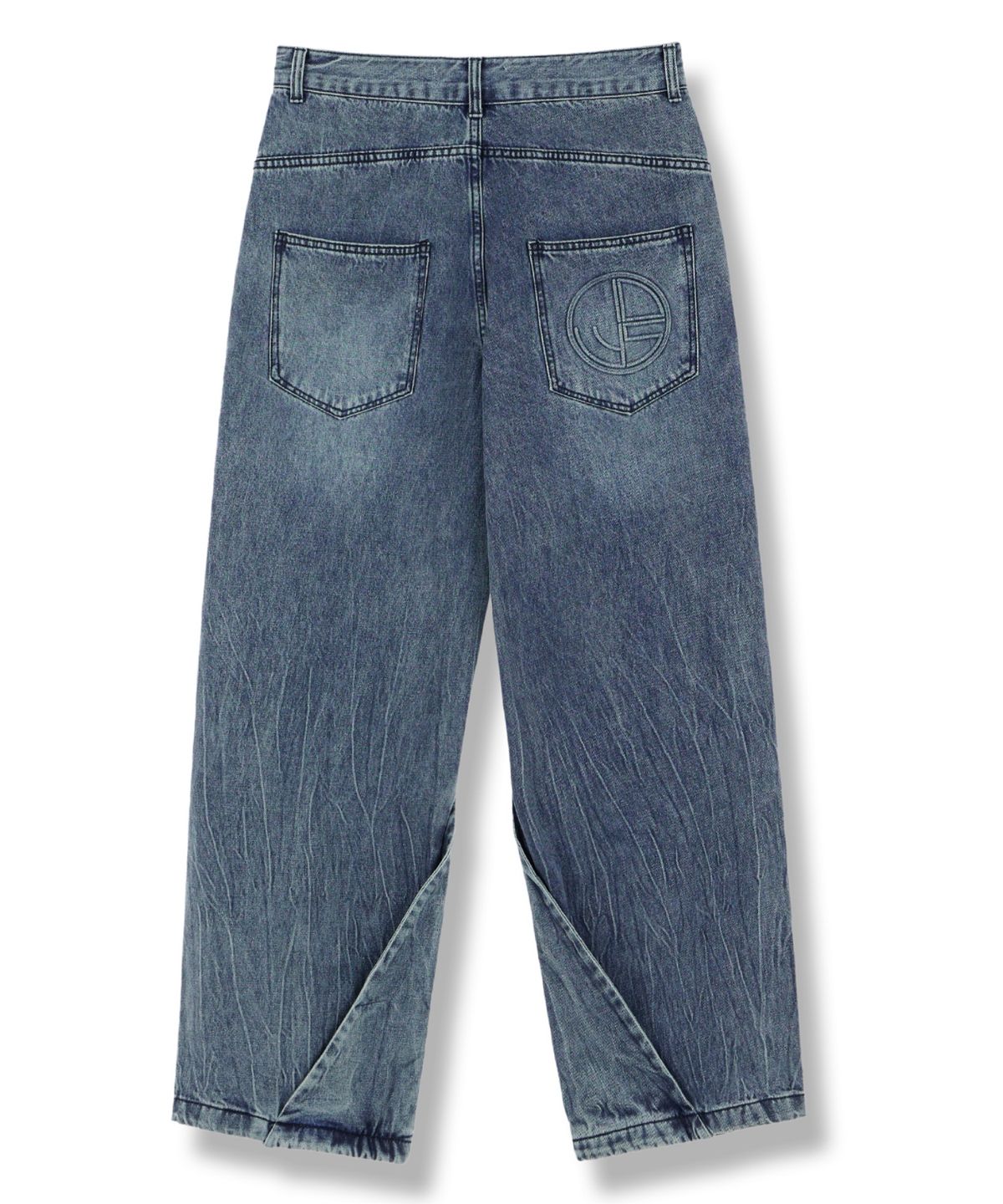 아이돈워너셀(IDWS) Side Flash Denim Parasuit Pants Indigo