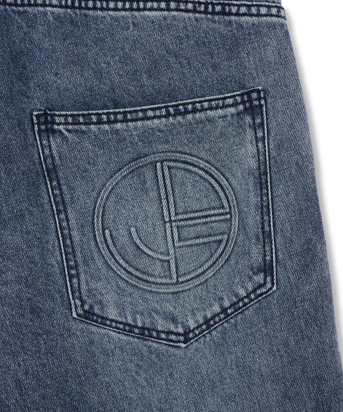 아이돈워너셀(IDWS) Side Flash Denim Parasuit Pants Indigo