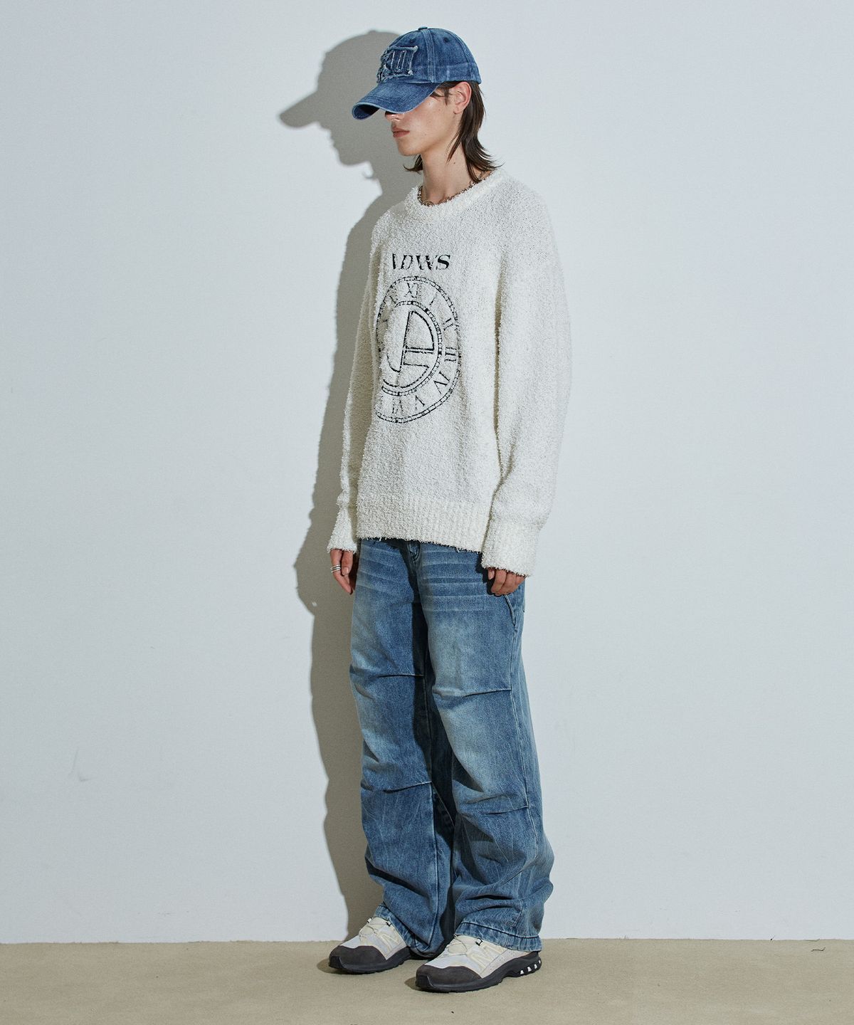 아이돈워너셀(IDWS) Side Flash Denim Parasuit Pants Indigo