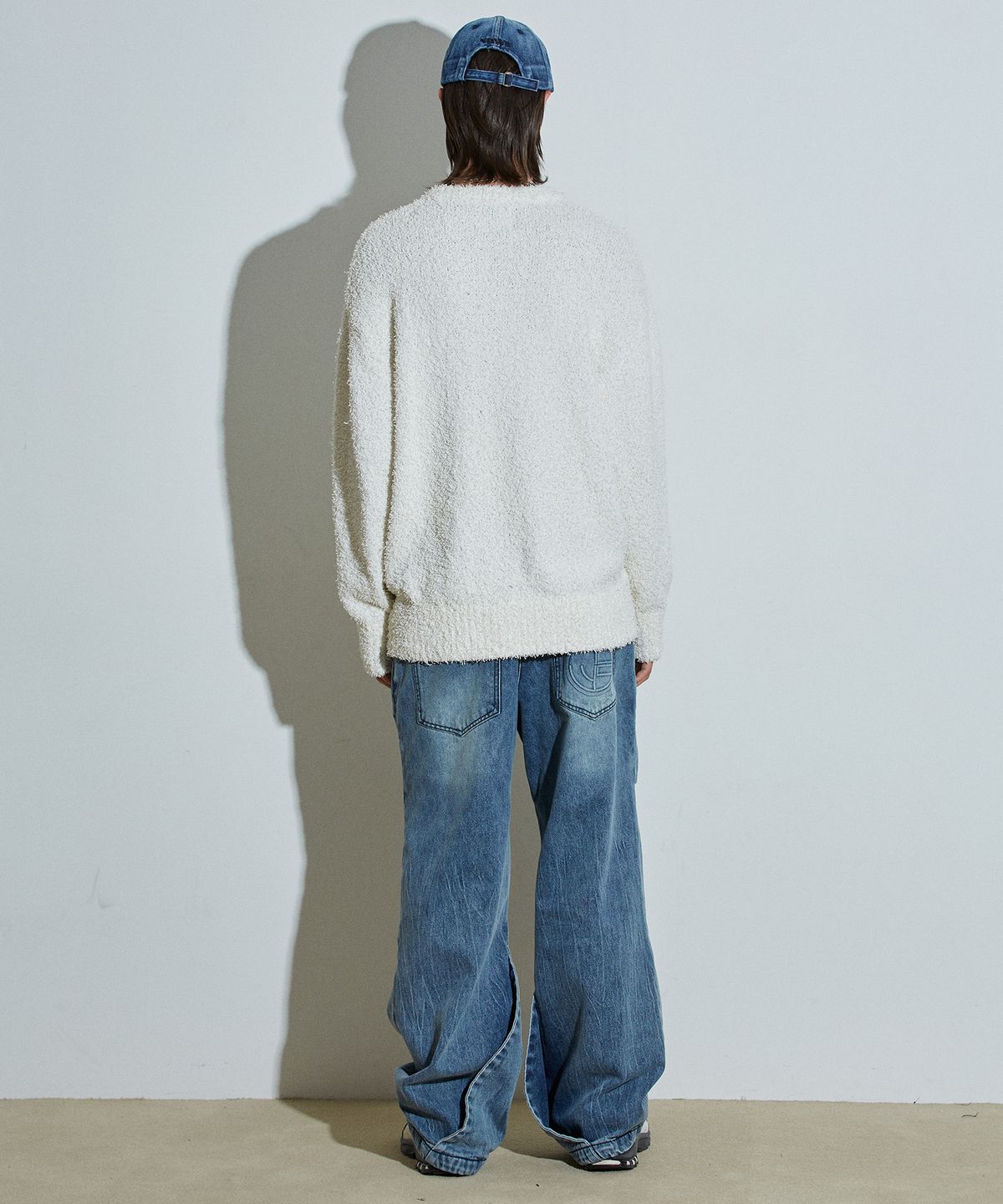 아이돈워너셀(IDWS) Side Flash Denim Parasuit Pants Indigo