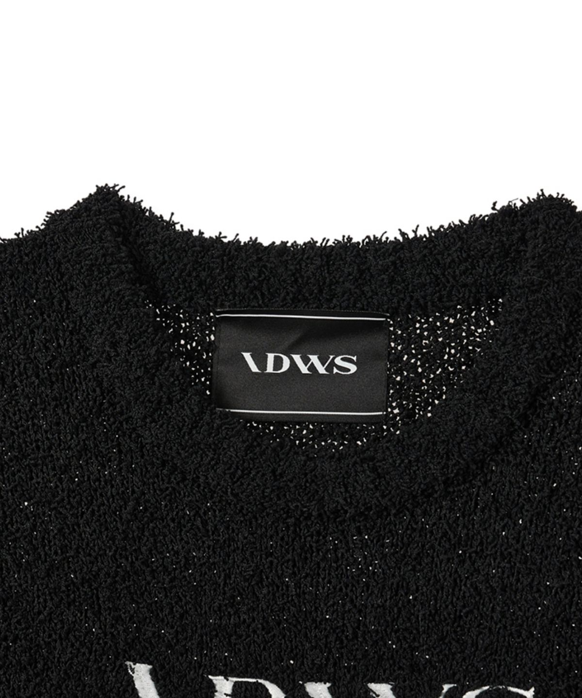 아이돈워너셀(IDWS) Time Logo Boucle Knit Black