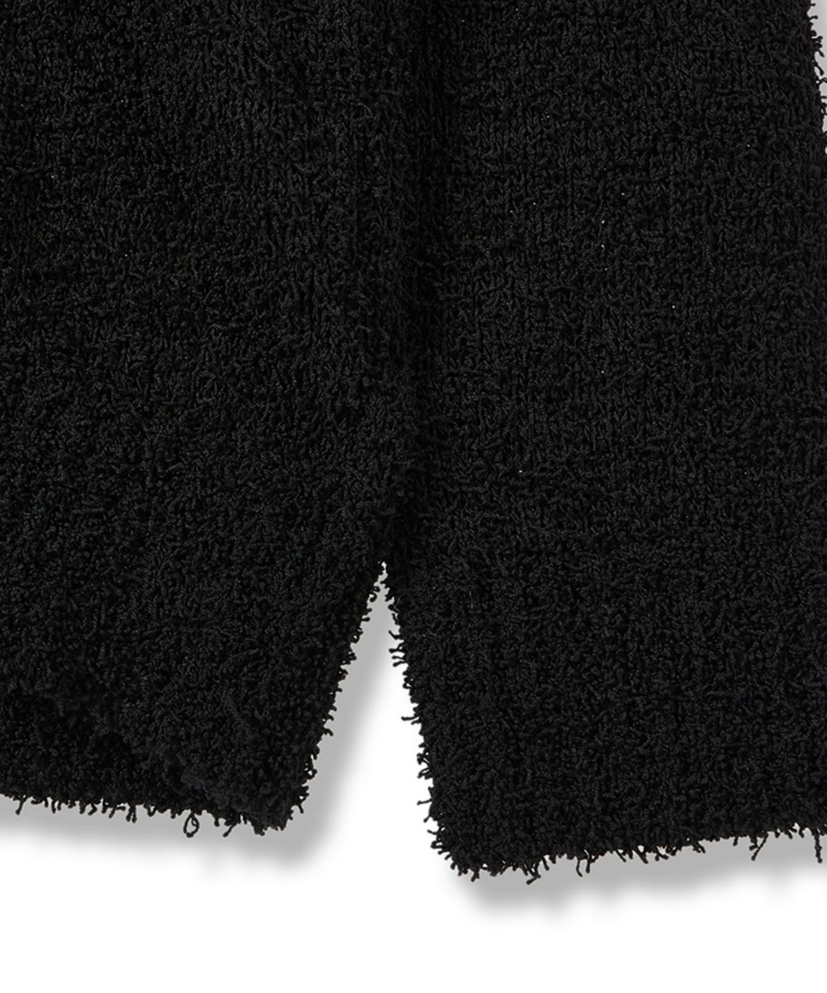 아이돈워너셀(IDWS) Time Logo Boucle Knit Black