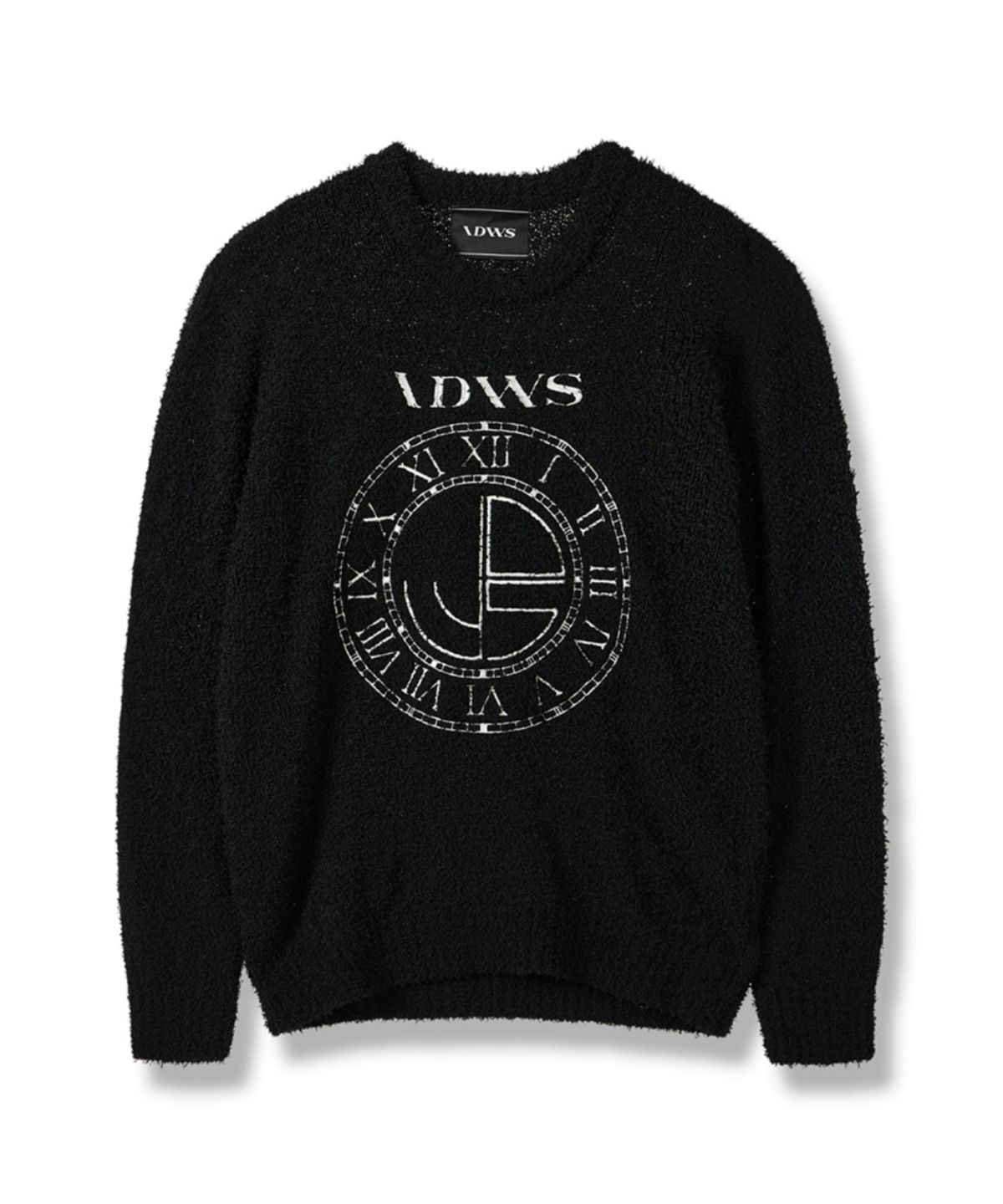 아이돈워너셀(IDWS) Time Logo Boucle Knit Black