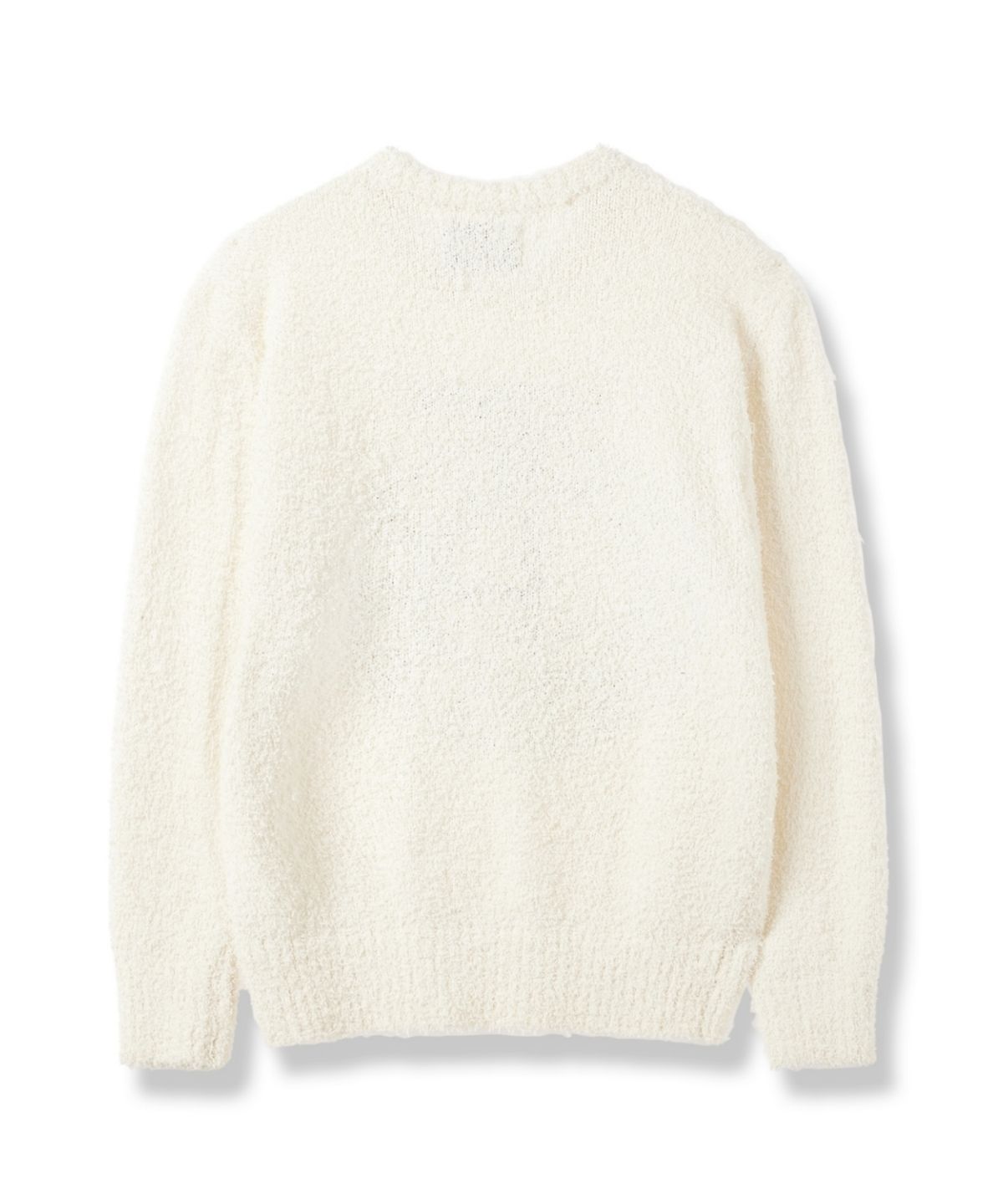 아이돈워너셀(IDWS) Time Logo Boucle Knit Ivory