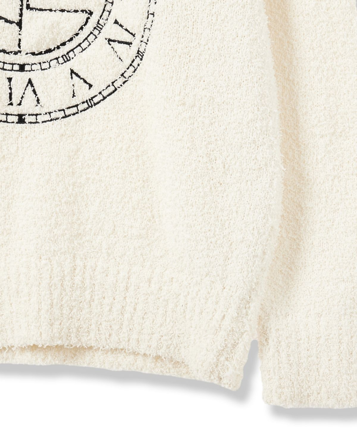 아이돈워너셀(IDWS) Time Logo Boucle Knit Ivory
