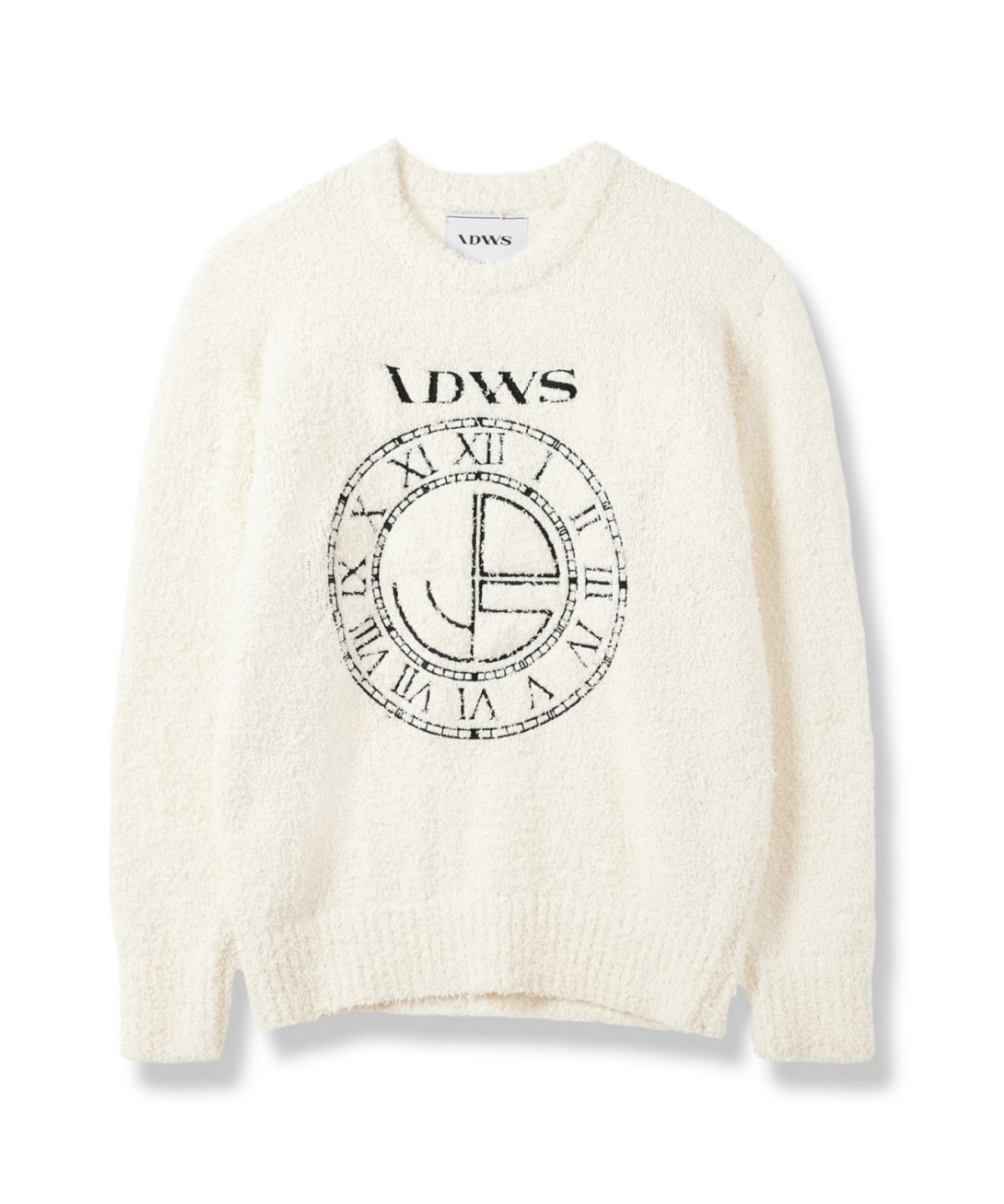 아이돈워너셀(IDWS) Time Logo Boucle Knit Ivory