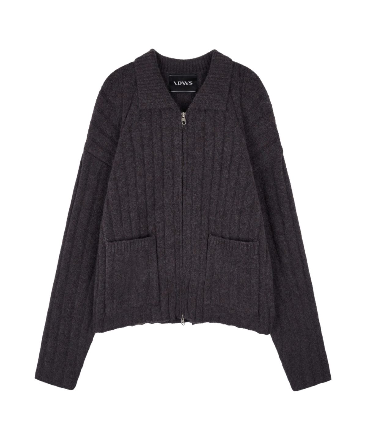 아이돈워너셀(IDWS) Wave Line Boucle Collar Knit Multi