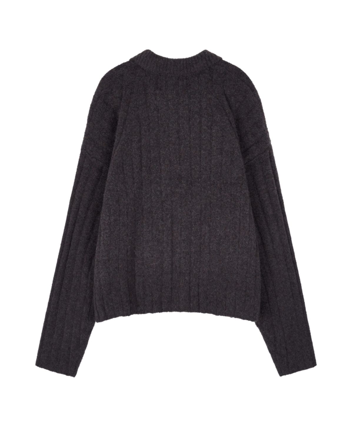 아이돈워너셀(IDWS) Wave Line Boucle Collar Knit Multi