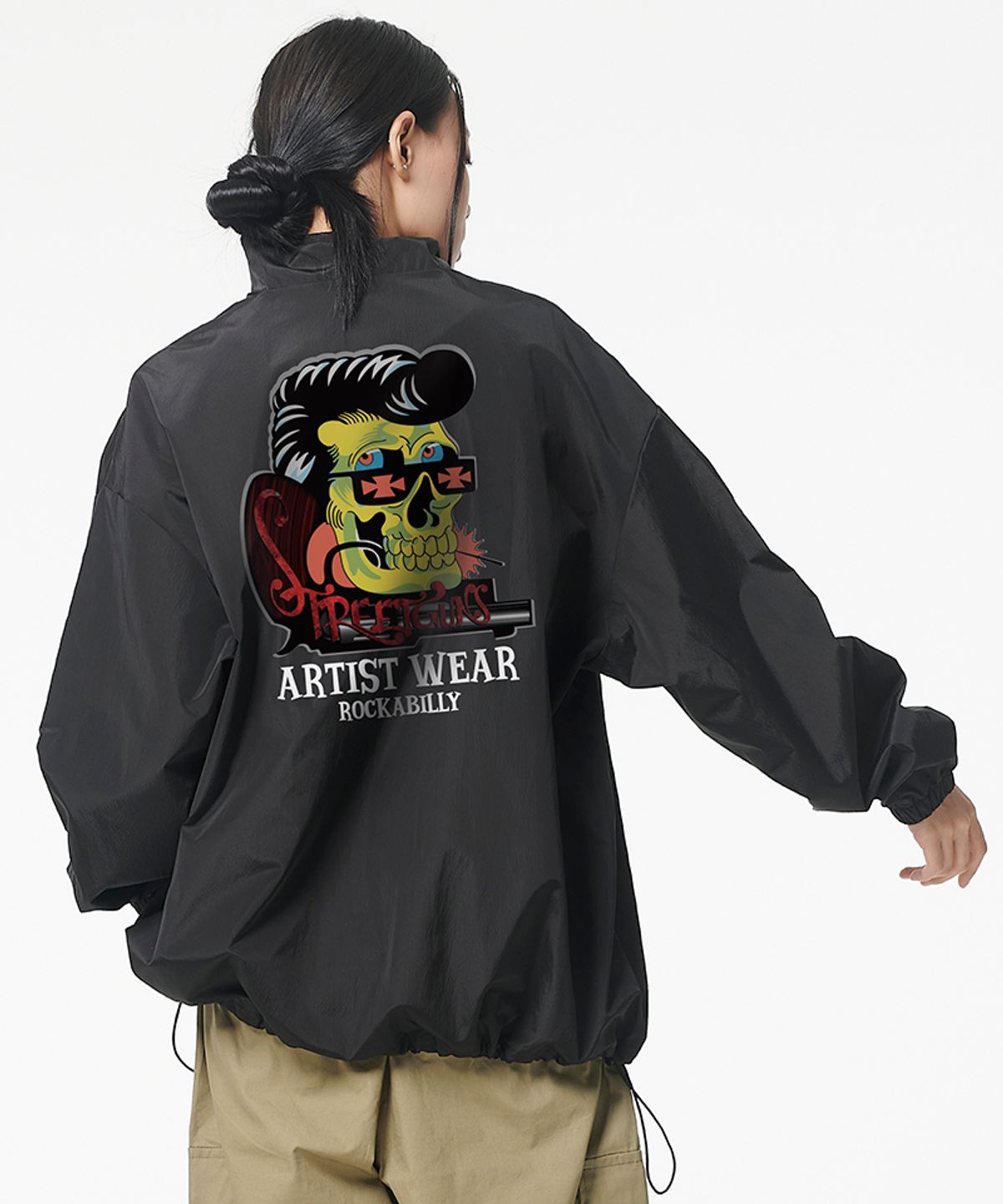 아티스트웨어(ARTISTWEAR) [ATW X 스트릿건즈] 로커빌리 바람막이