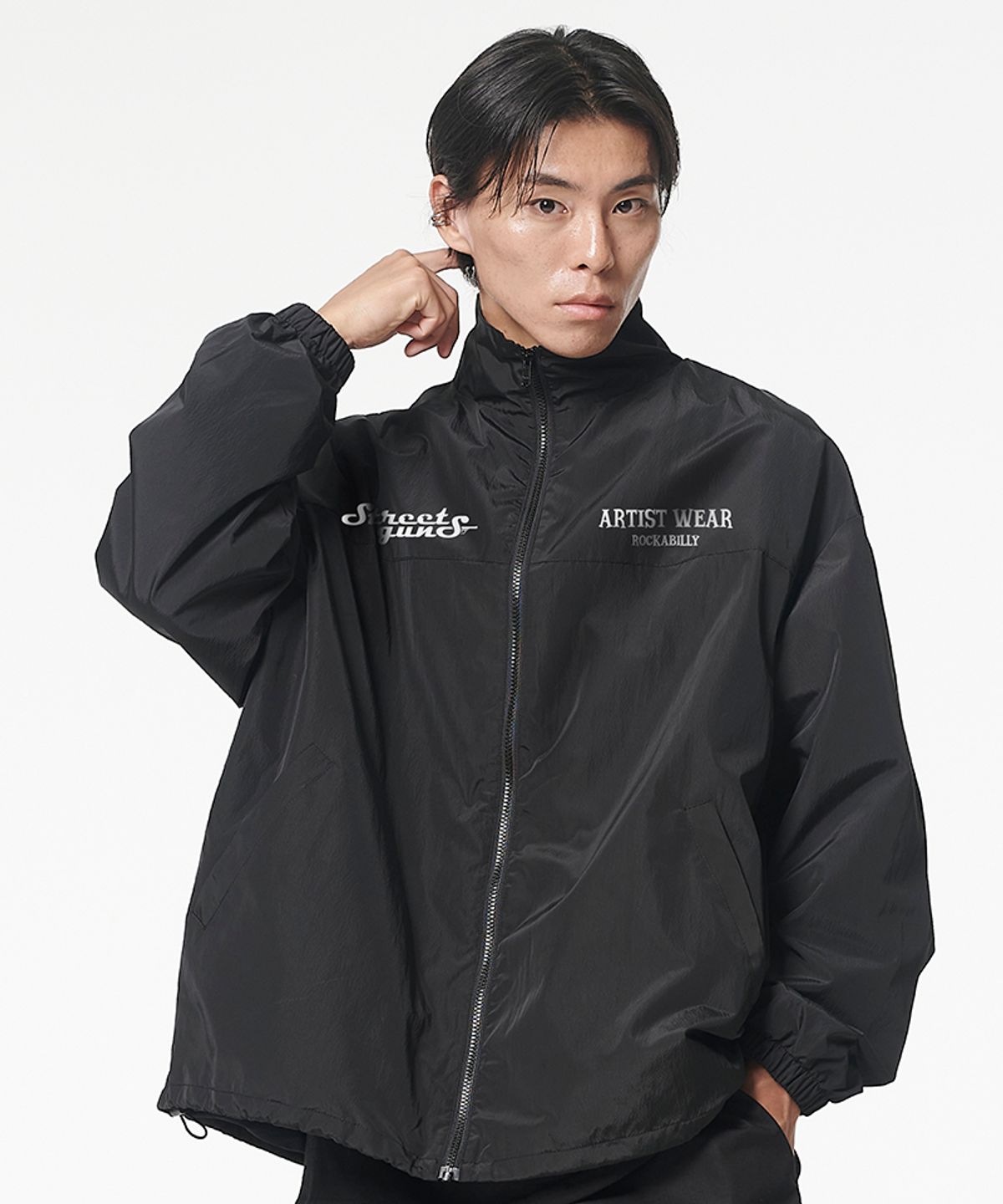 아티스트웨어(ARTISTWEAR) [ATW X 스트릿건즈] 로커빌리 바람막이