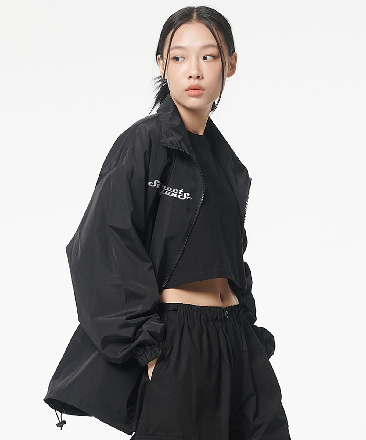 아티스트웨어(ARTISTWEAR) [ATW X 스트릿건즈] 로커빌리 바람막이