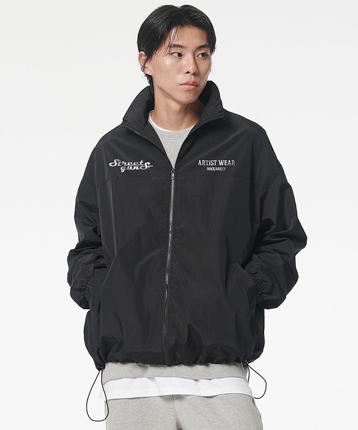 아티스트웨어(ARTISTWEAR) [ATW X 스트릿건즈] 로커빌리 바람막이