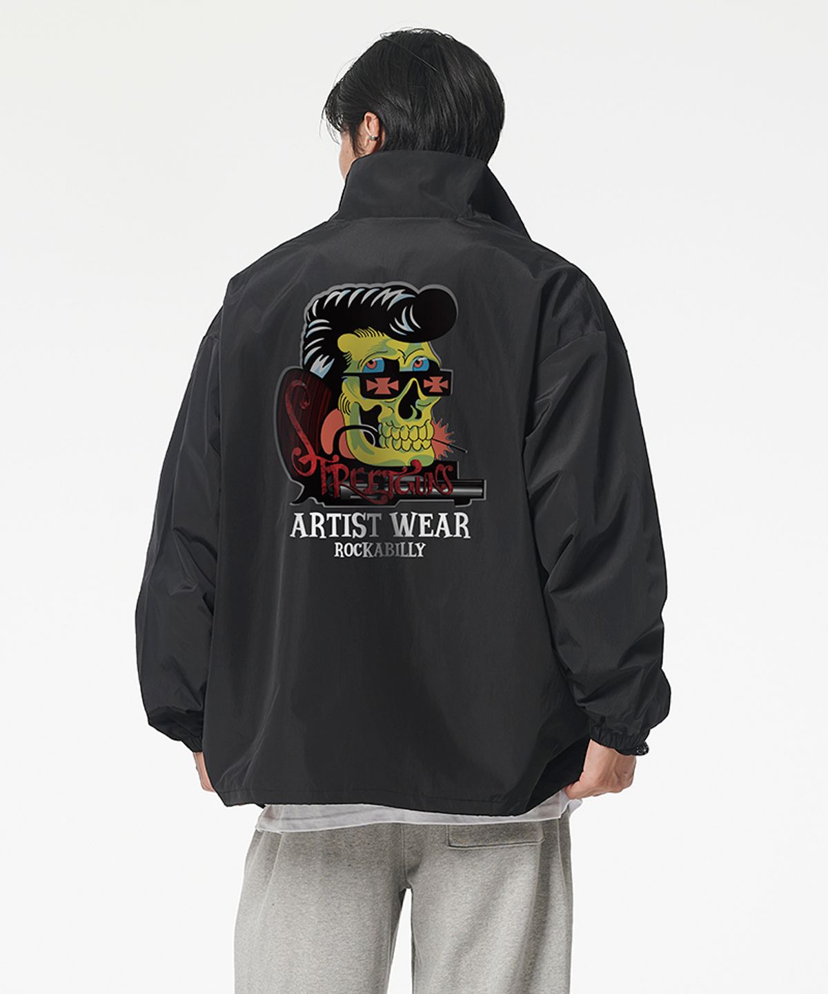 아티스트웨어(ARTISTWEAR) [ATW X 스트릿건즈] 로커빌리 바람막이