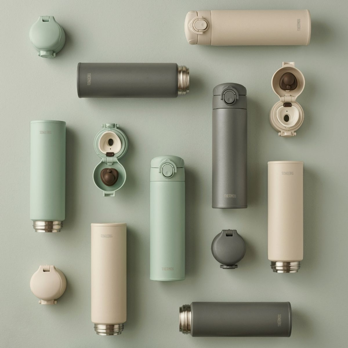 써모스(THERMOS) 보온보냉 데일리 원터치 파우더 보틀 텀블러 JOK-500K (500ml)