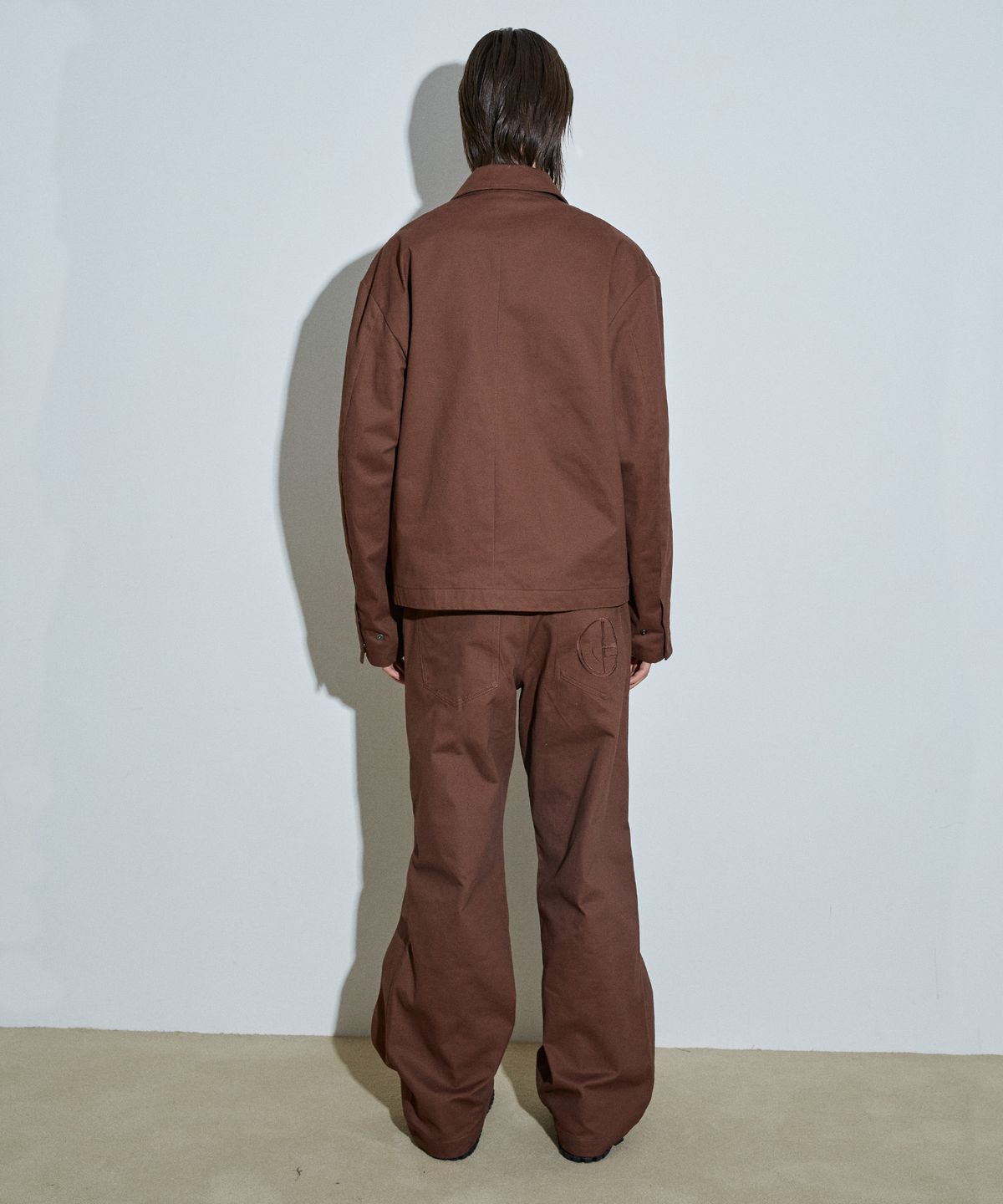 아이돈워너셀(IDWS) Muliti Zip Up Mail Jacket Brown