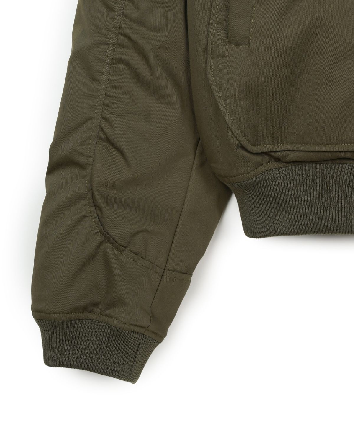 아이돈워너셀(IDWS) Circle Shirring Logo Ma-1 Khaki