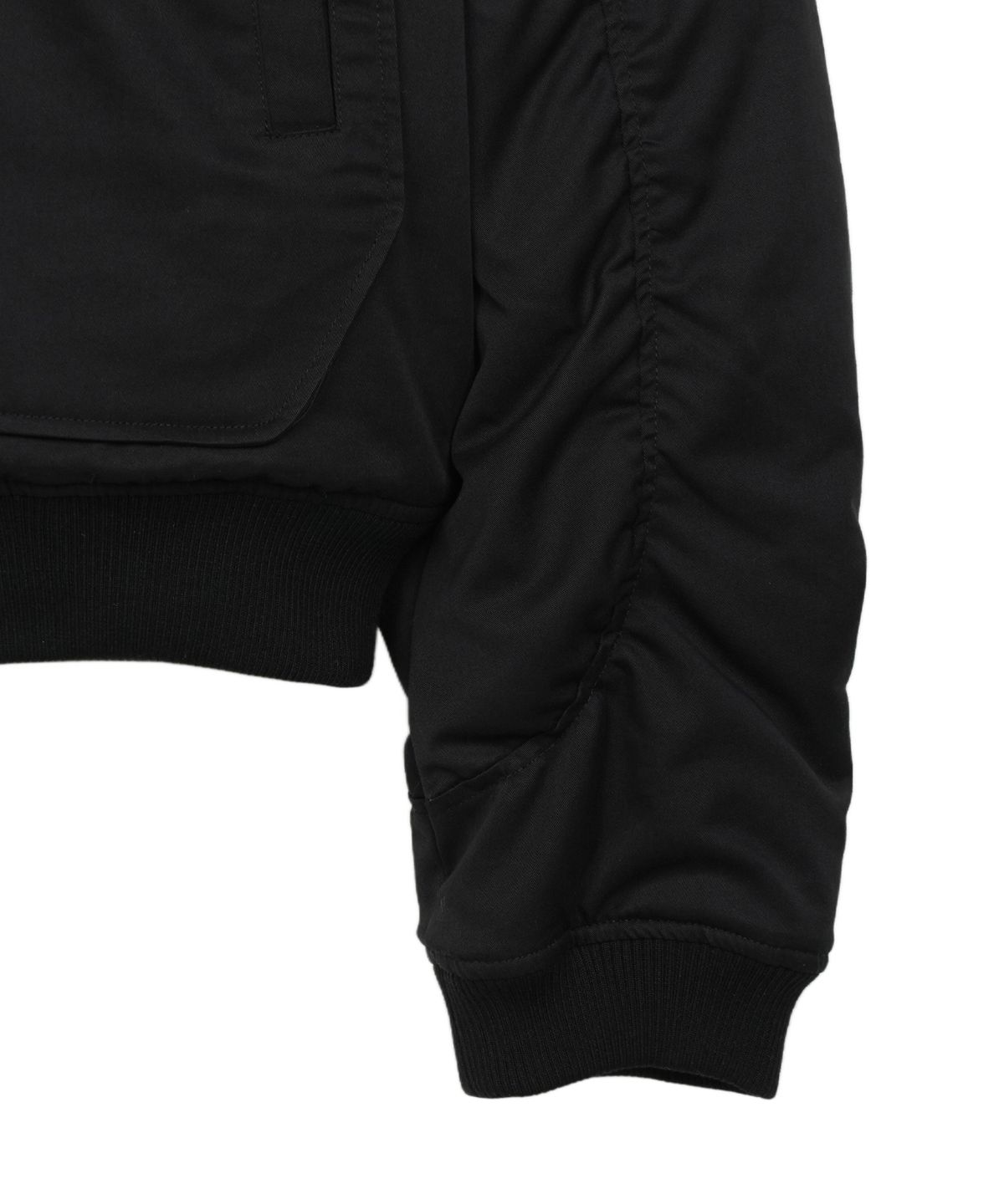 아이돈워너셀(IDWS) Circle Shirring Logo Ma-1 Black