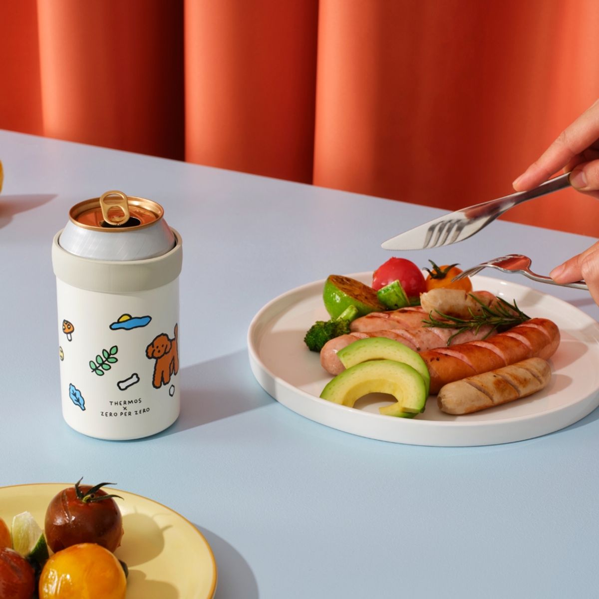 써모스(THERMOS) 진공단열 제로퍼제로 홈 보냉 캔홀더 JCB-350KC (350ml 캔 전용)