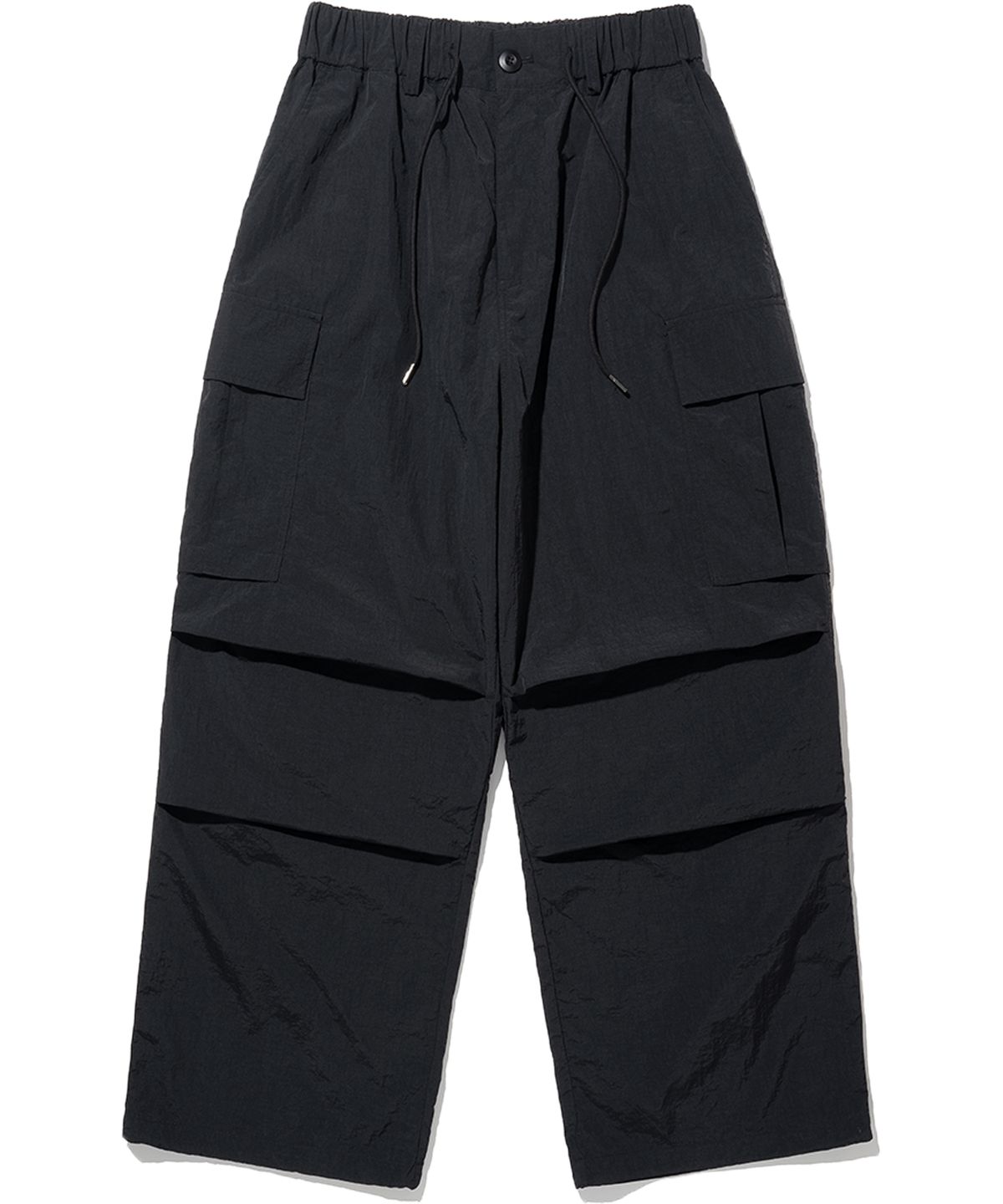 낫포너드(NOT4NERD) Parachute Nylon Cargo Pants - Black