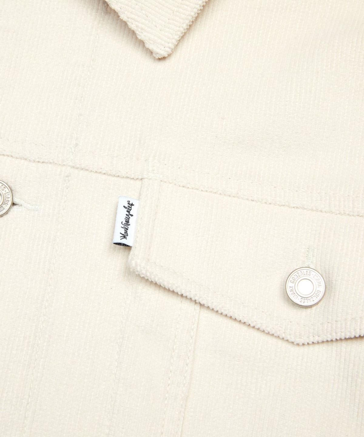마크곤잘레스(MARK GONZALES) RELAXED CORDUROY TRUCKER JACKET - IVORY