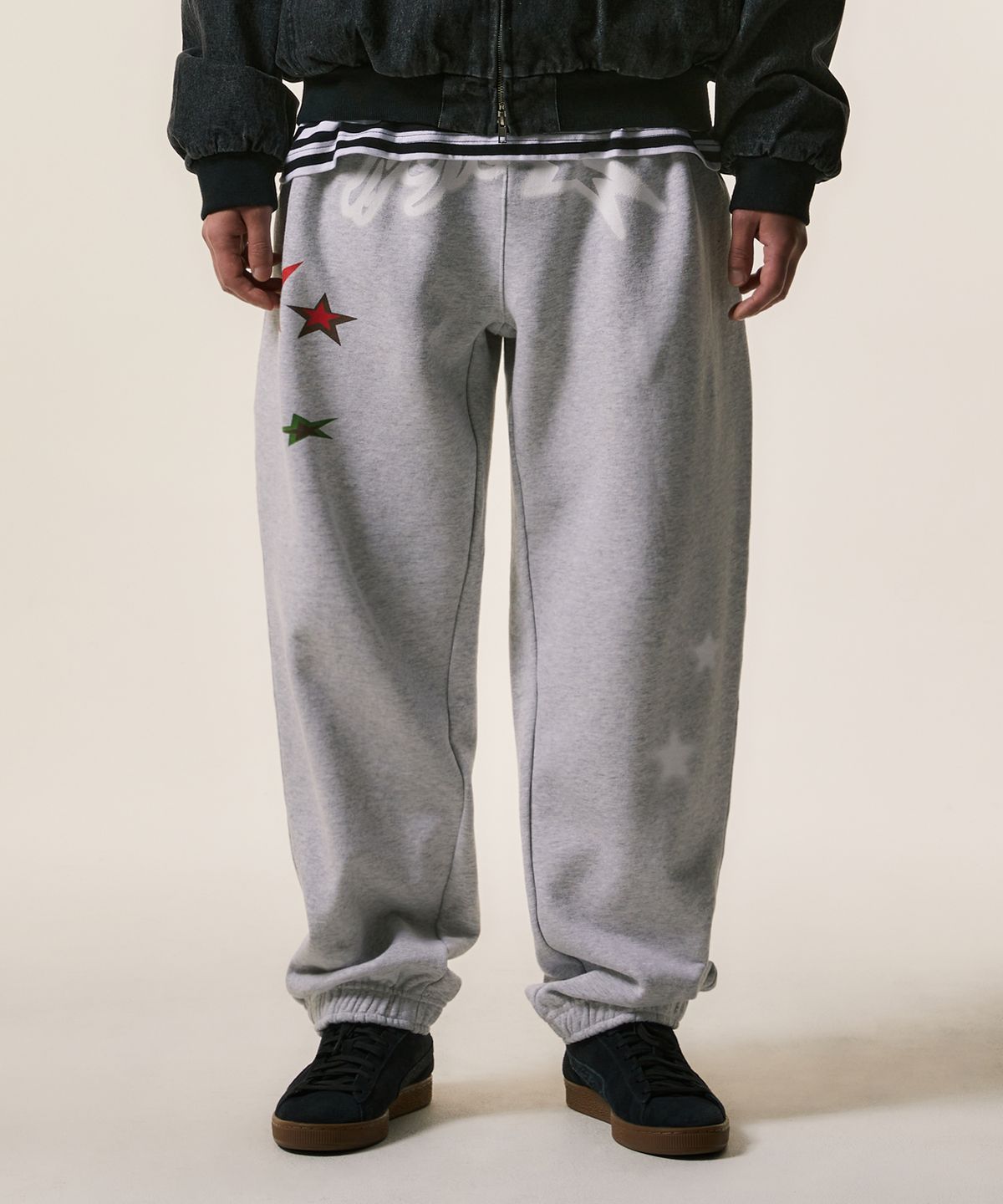 엘엠씨(LMC) TWINKLE STAR SWEAT PANTS heather gray