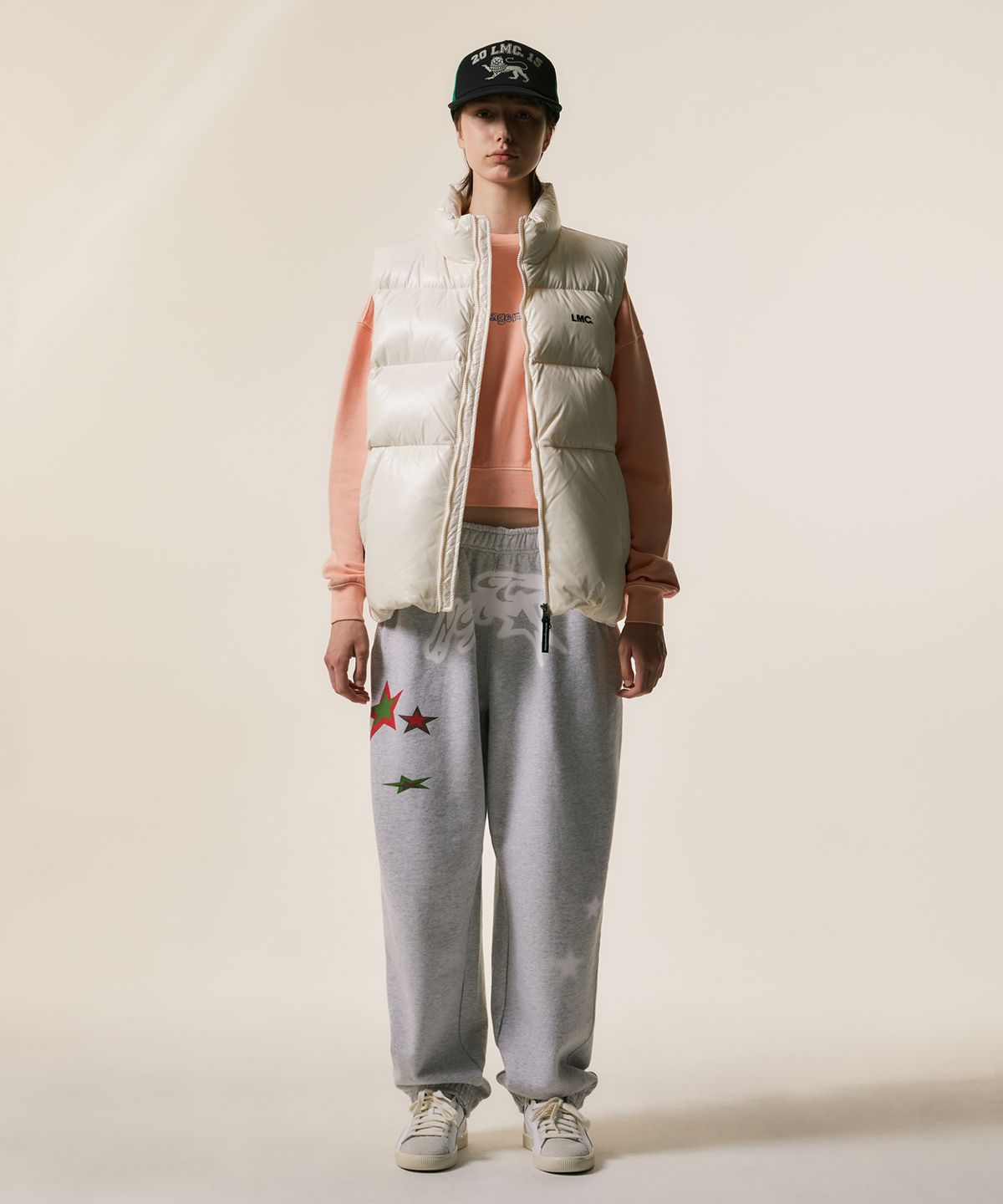 엘엠씨(LMC) TWINKLE STAR SWEAT PANTS heather gray