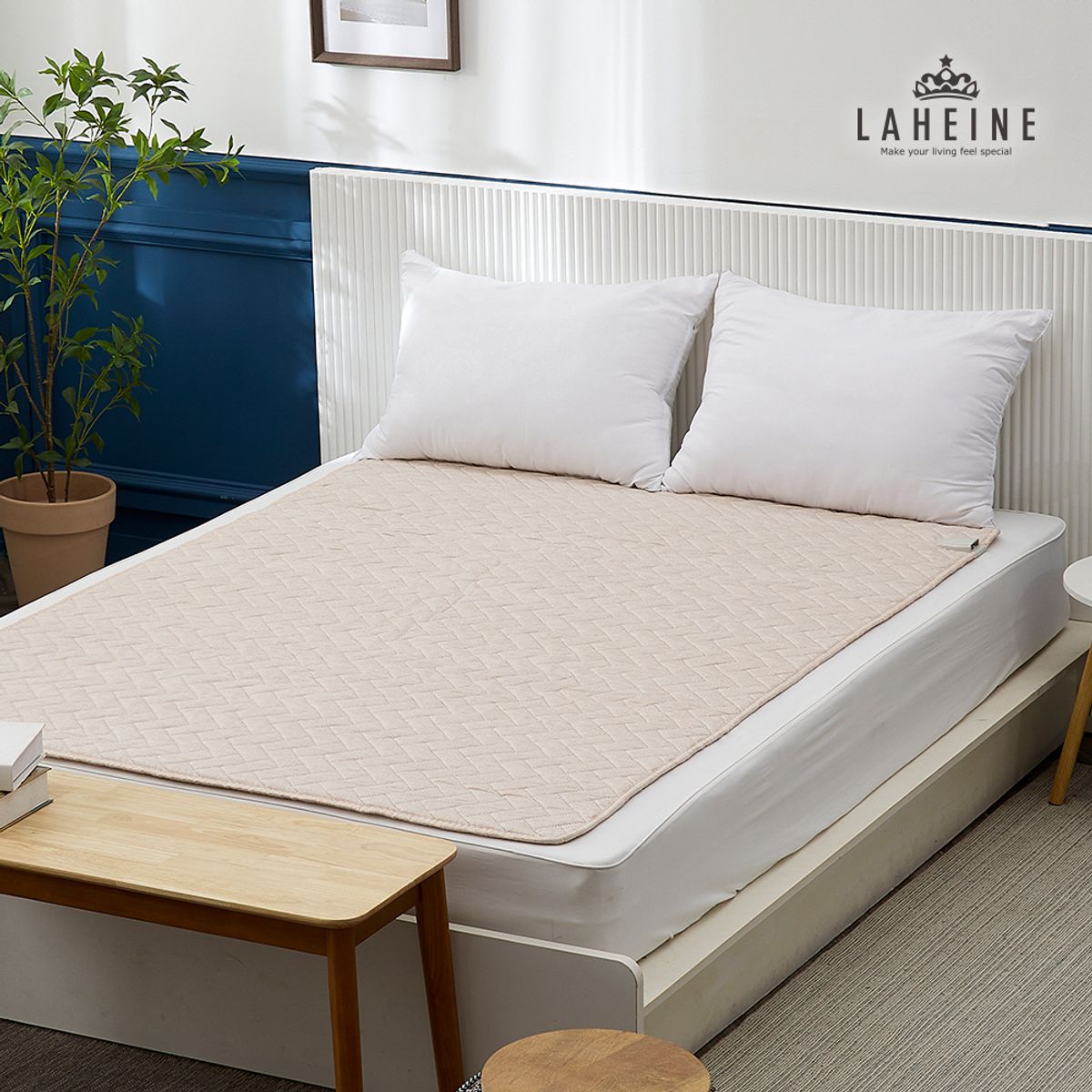 라헨느(LAHEINE) 오트밀 카본 탄소 워셔블 전기요 2size