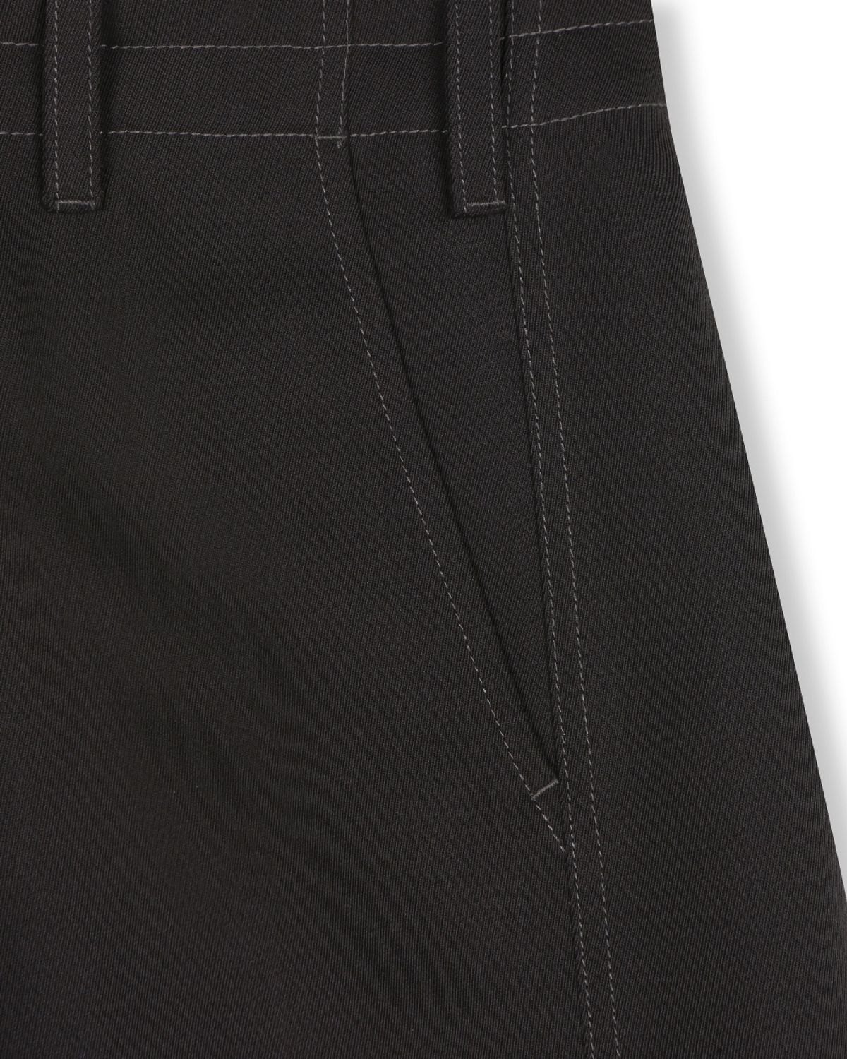 비슬로우(BESLOW) WOOL BLENDED TWIST SEAM CARGO PANTS PURPLE BROWN